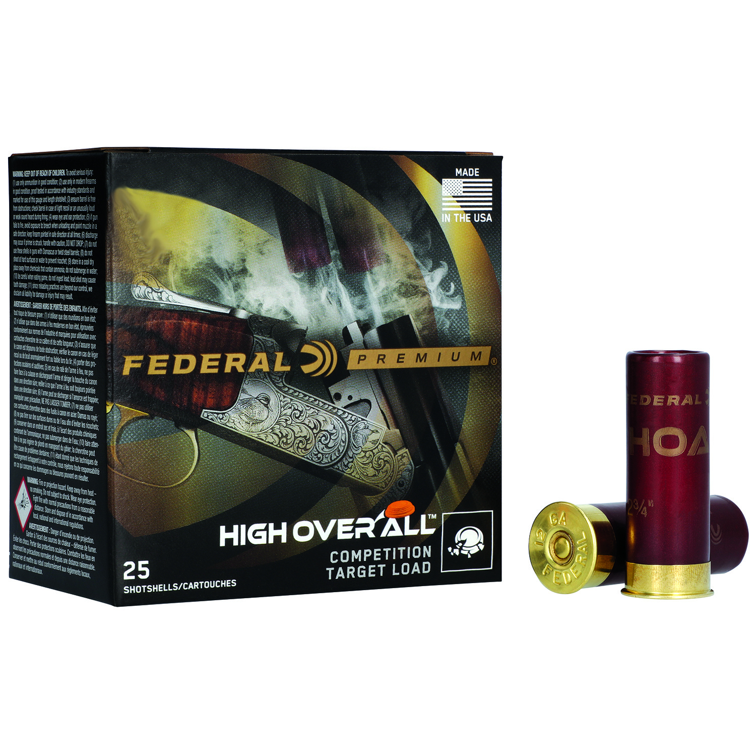 Federal HOA289 Premium High Over All 28 Gauge 2.75 3/4OZ 9 Shot 25/10
