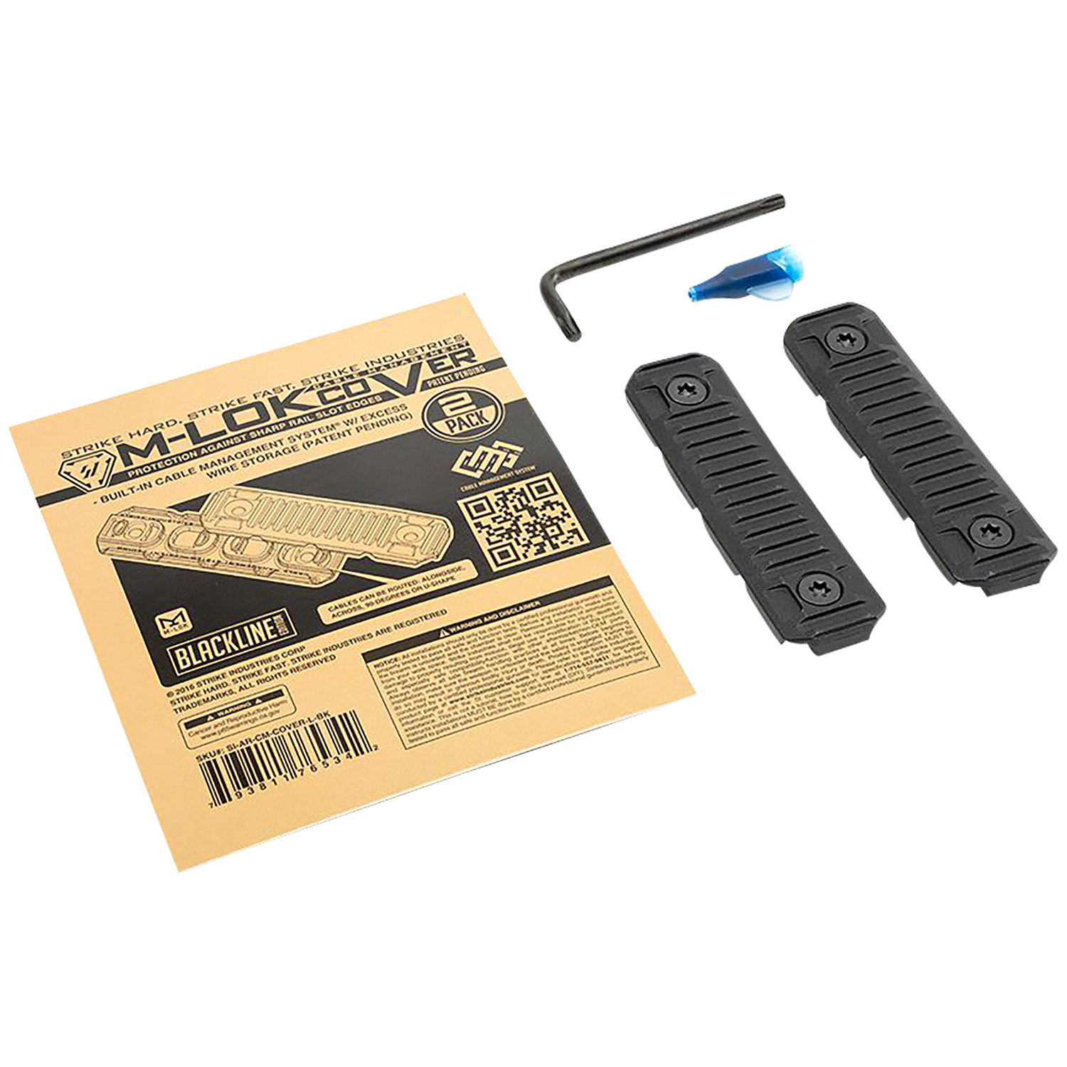 Strike Industries Ar-cm-cover-l-bk Cable Management Cover Long