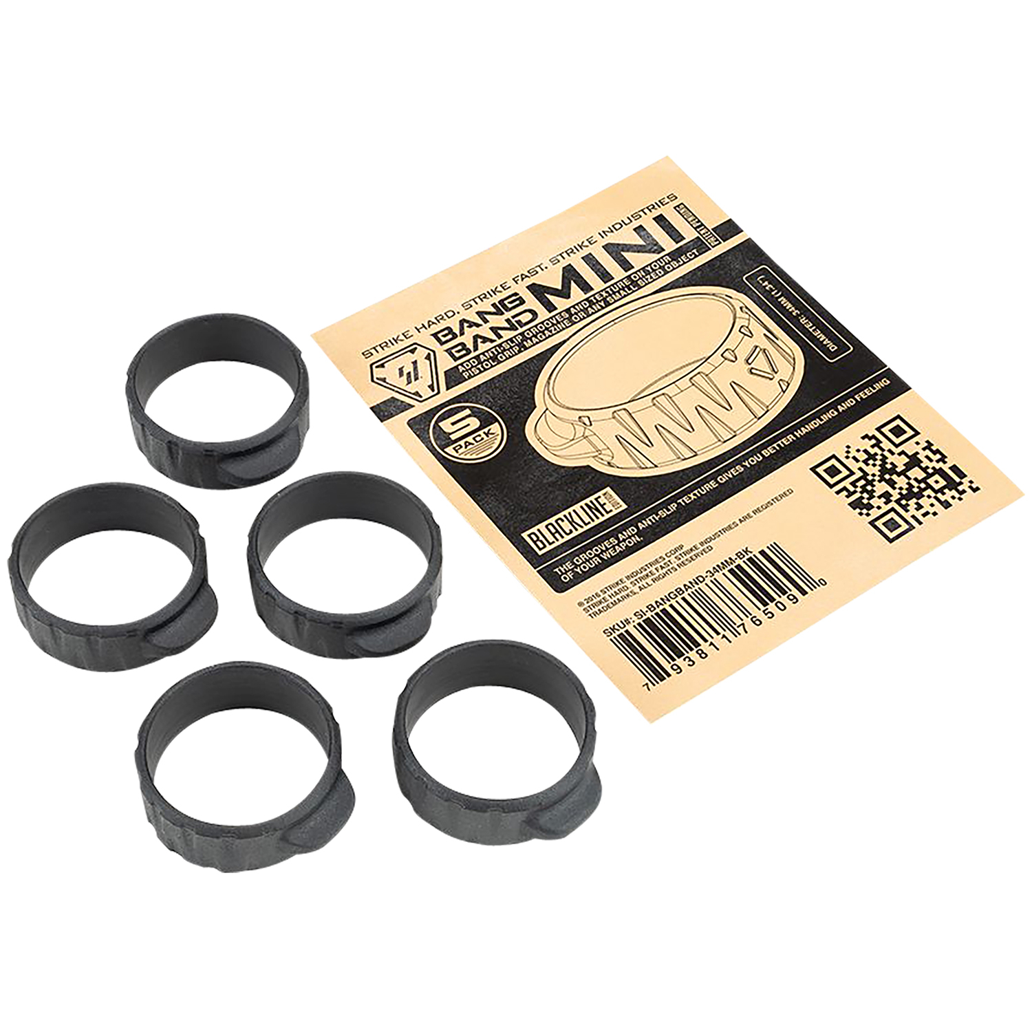 Strike Industries Bang Band Mini 34MM Black Rubber