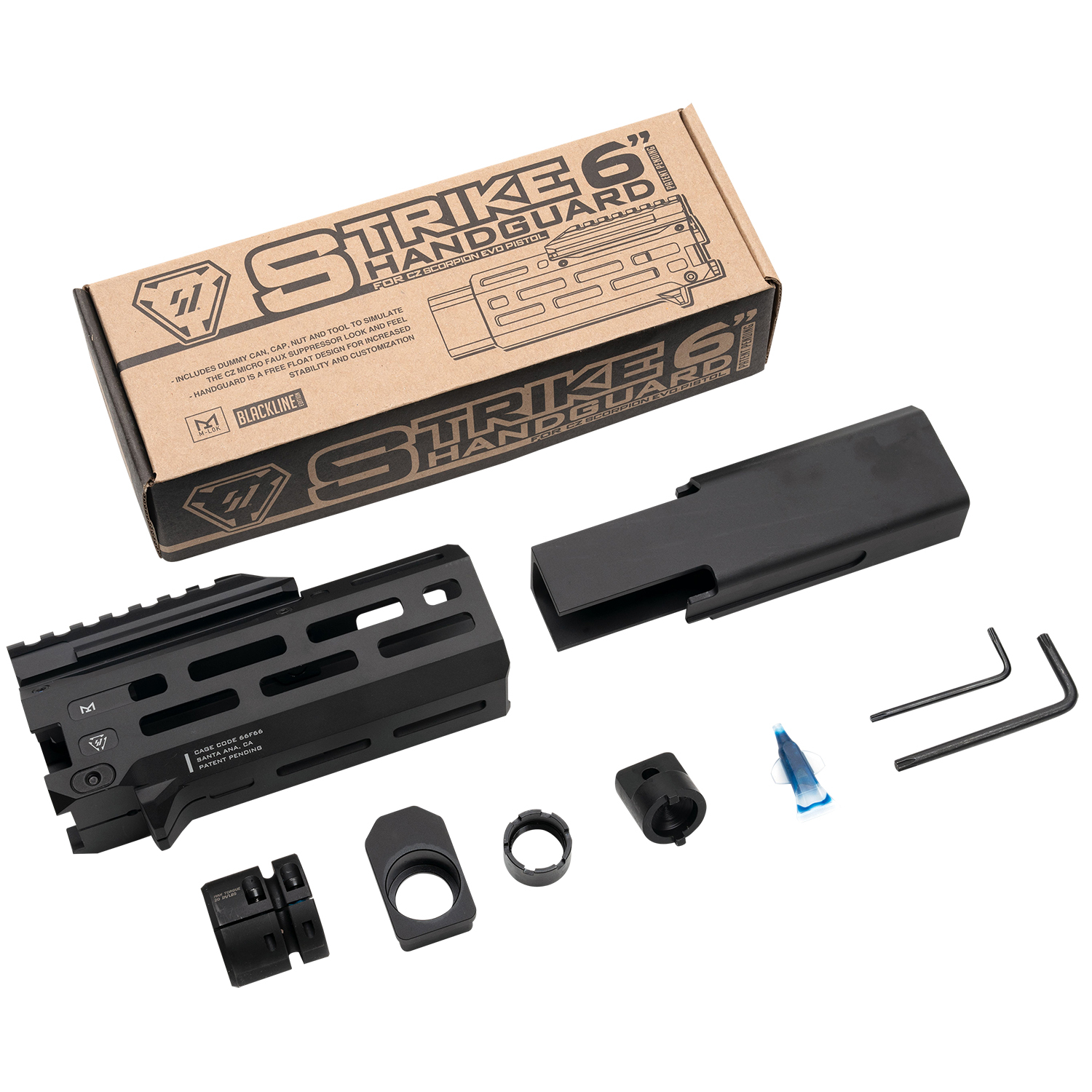 Strike Industries CEVO-HG-6-BK Evo 6 Handguard