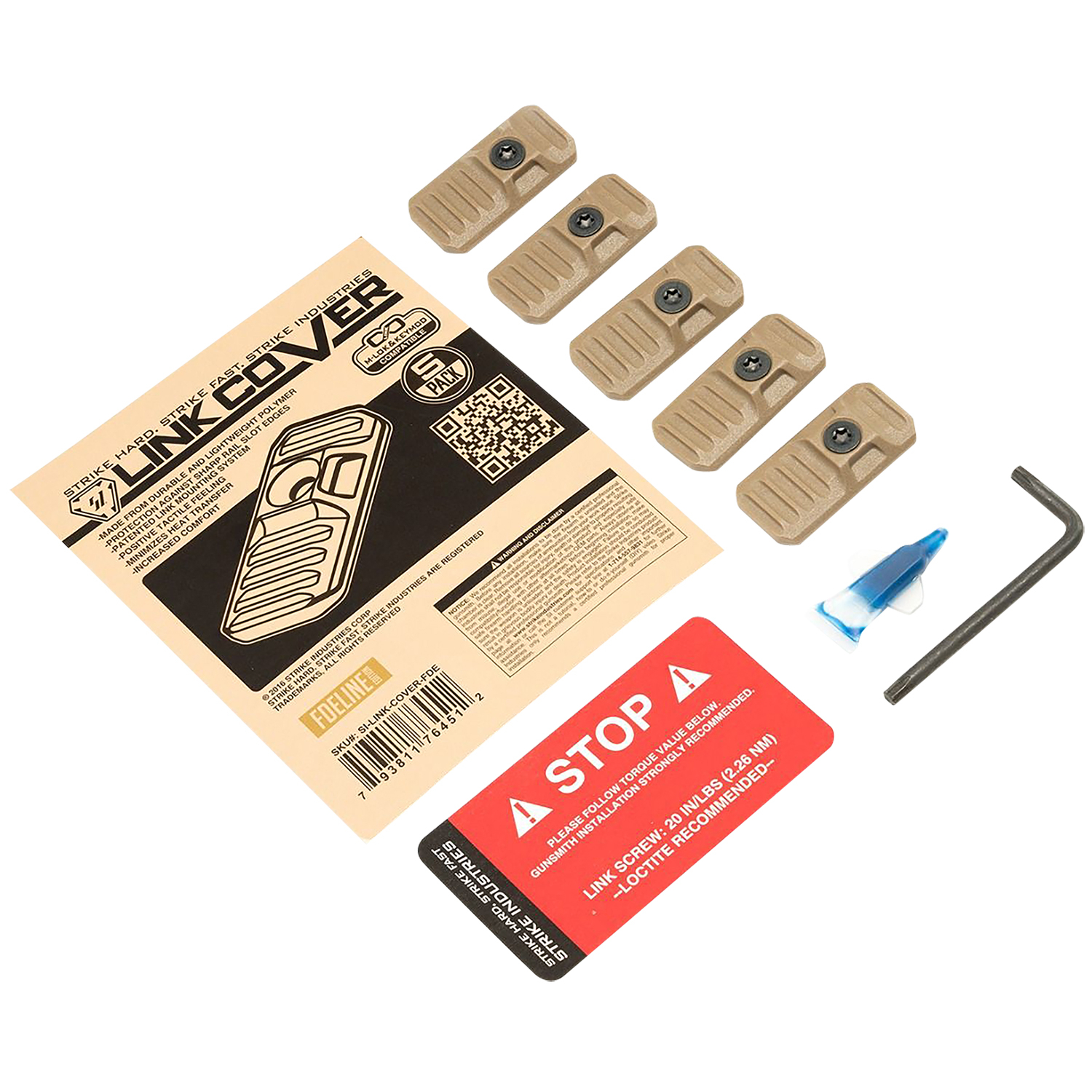 Strike Industries Link Cover Fde 5PC