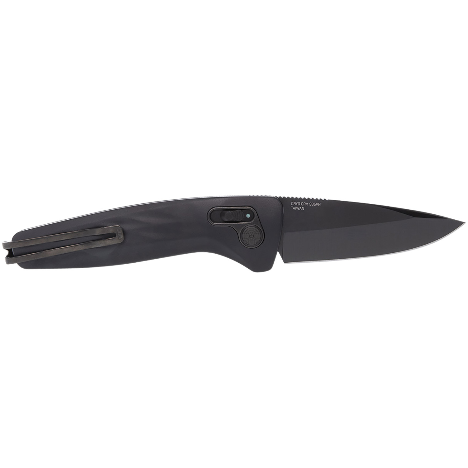 Sog One-zero Au Automatic Knife - Black and Chrome