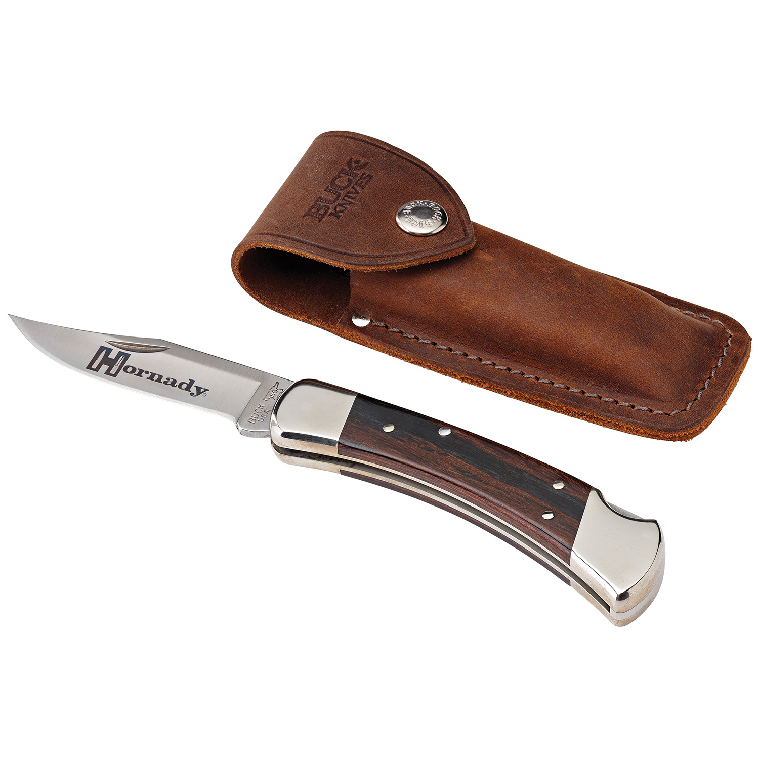 Hornady Buck 110 Folding Knife With Macassar Ebony Handle