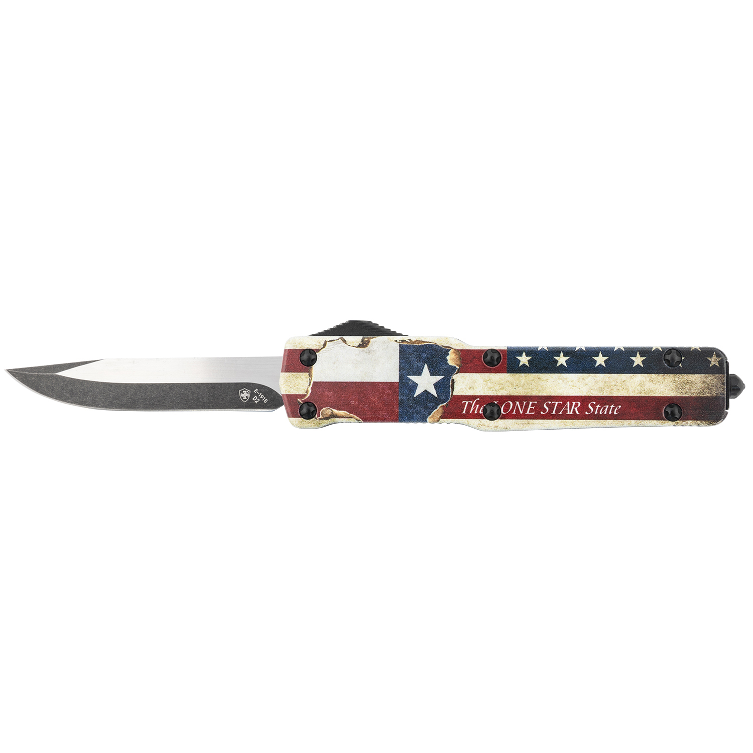Templar Knife MZTX321 Slim Weighted Zinc Texan Drop Point Otf
