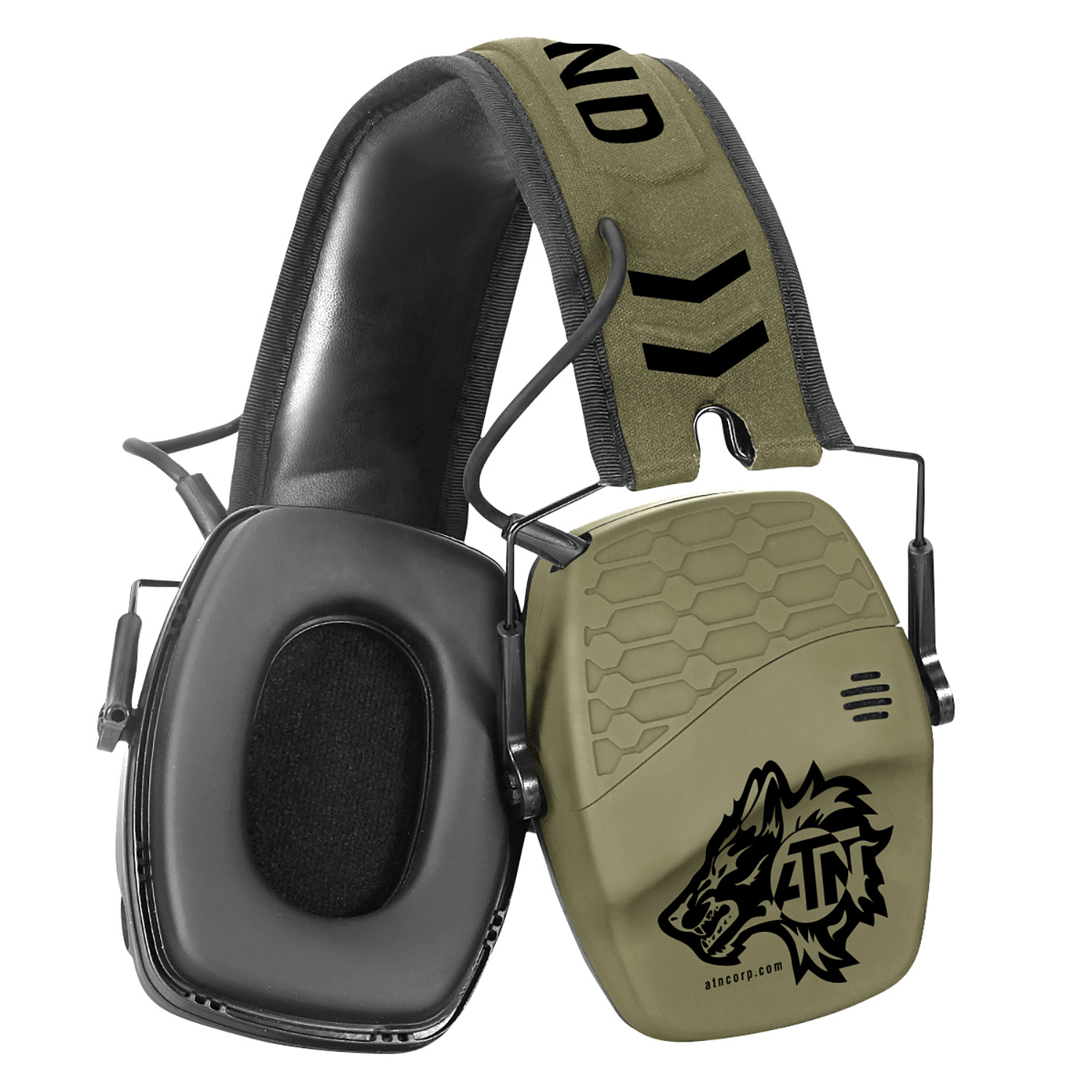 Atn X-sound E-muffs Hearing Protector Od Green