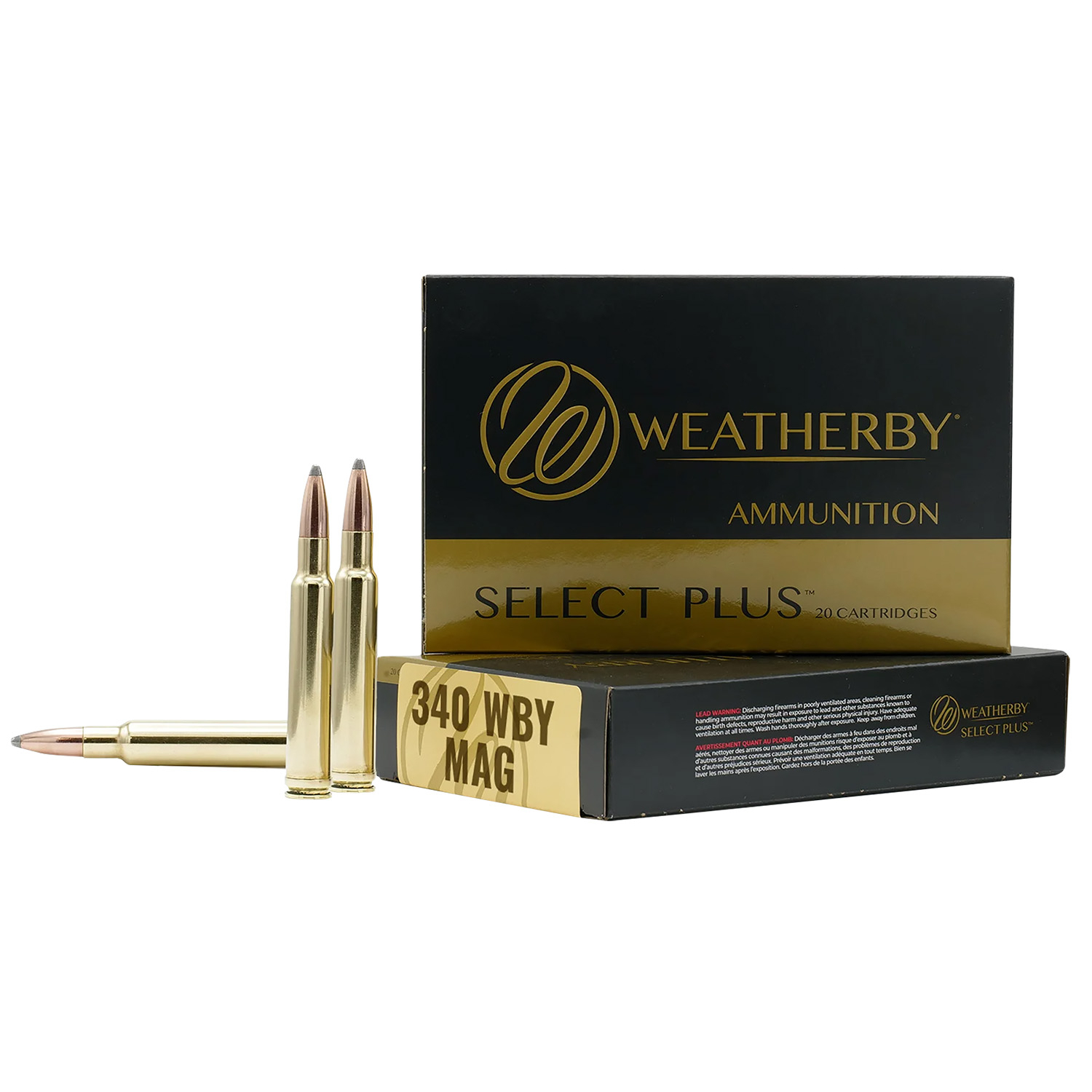Weatherby Select Plus 340 Wthby Mag 225GR Interlock 20/10
