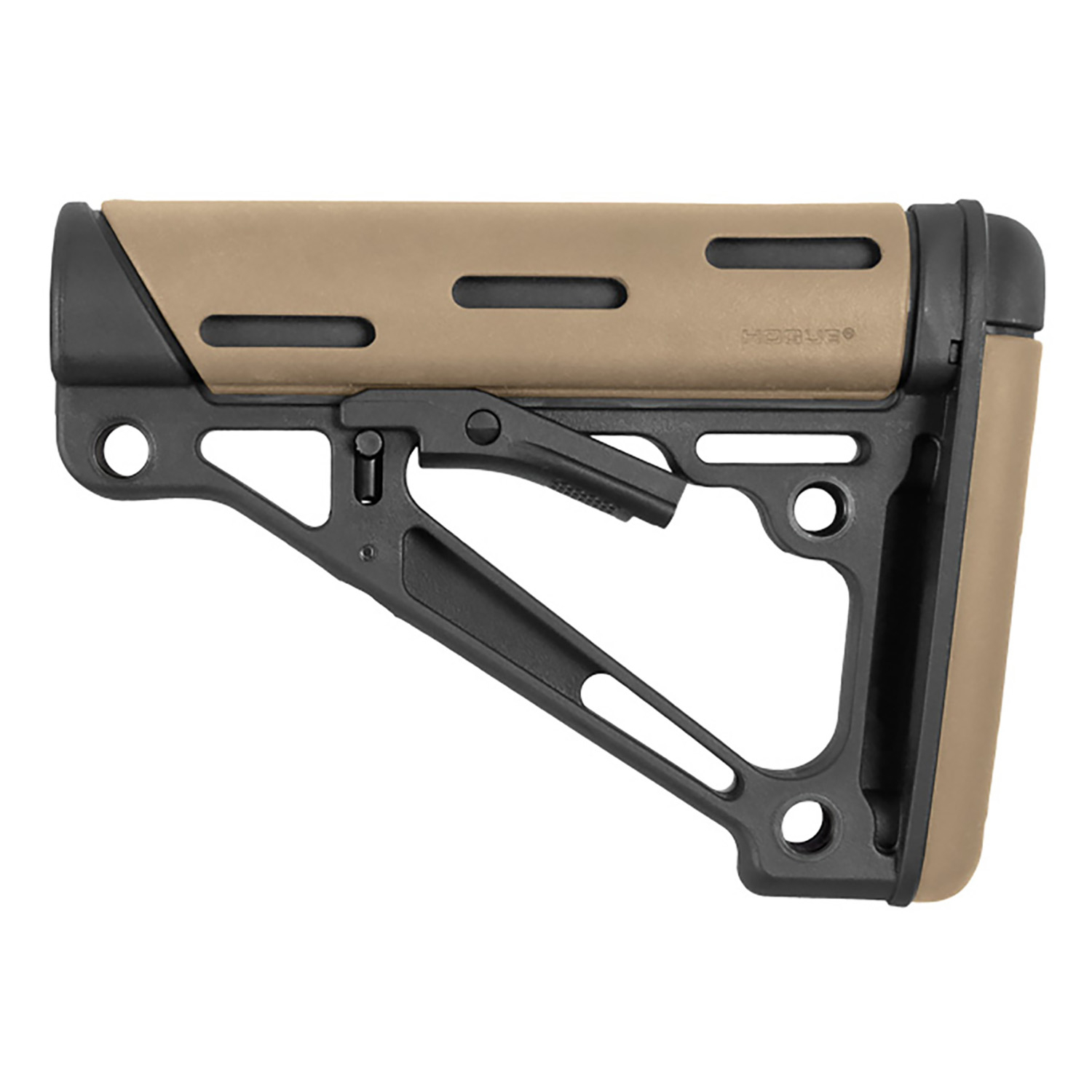 Hogue AR-15 Collapsible Stock Flat Dark Earth Rubber Mil-spec