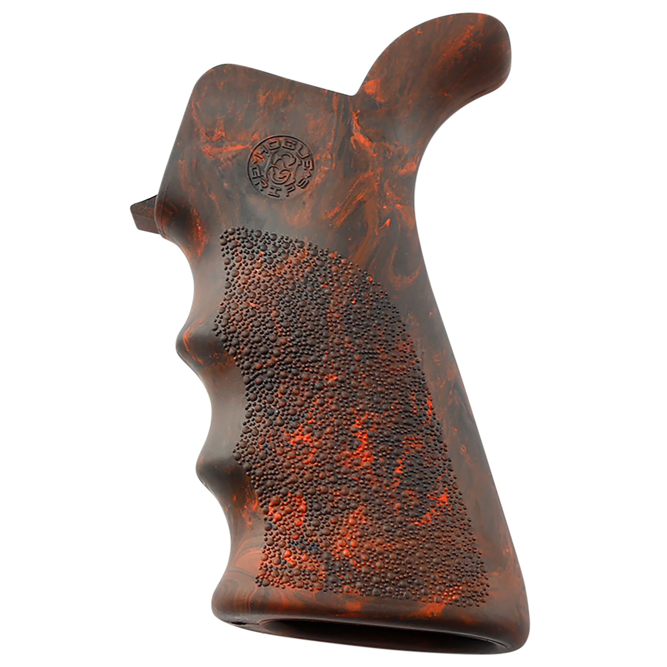 Hogue AR15 Beavertail Rubber Grip Red Lava