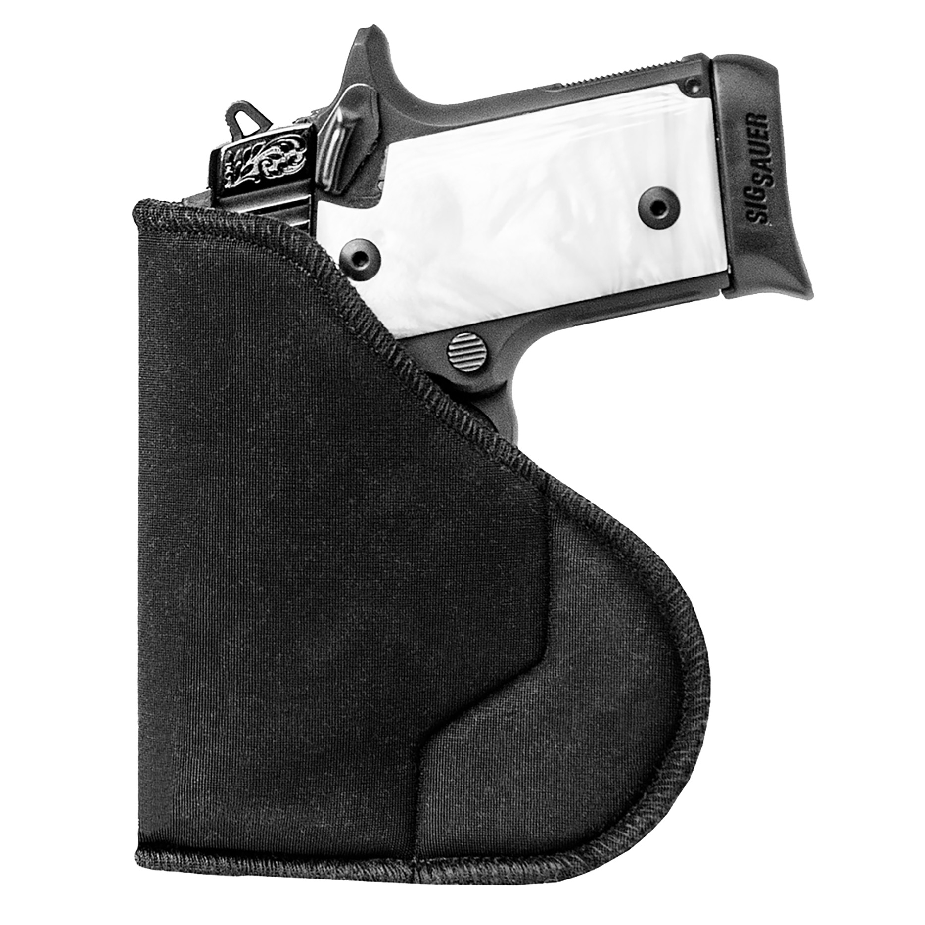 Sentry 35WB02BK Iwb Holster for 2-3 Small Revolver - Black Nylon