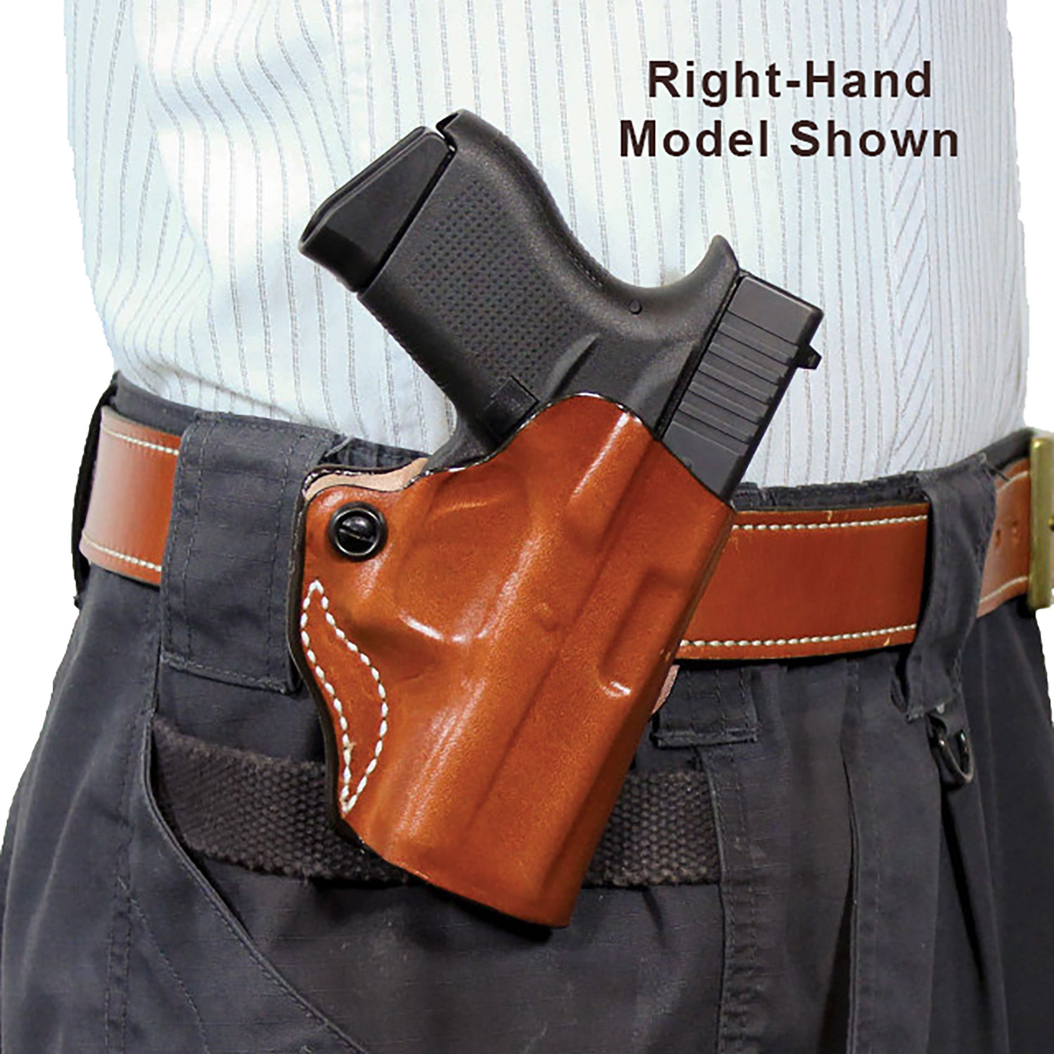 Desantis Mini Scabbard Owb Tan Leather Left Hand Holster