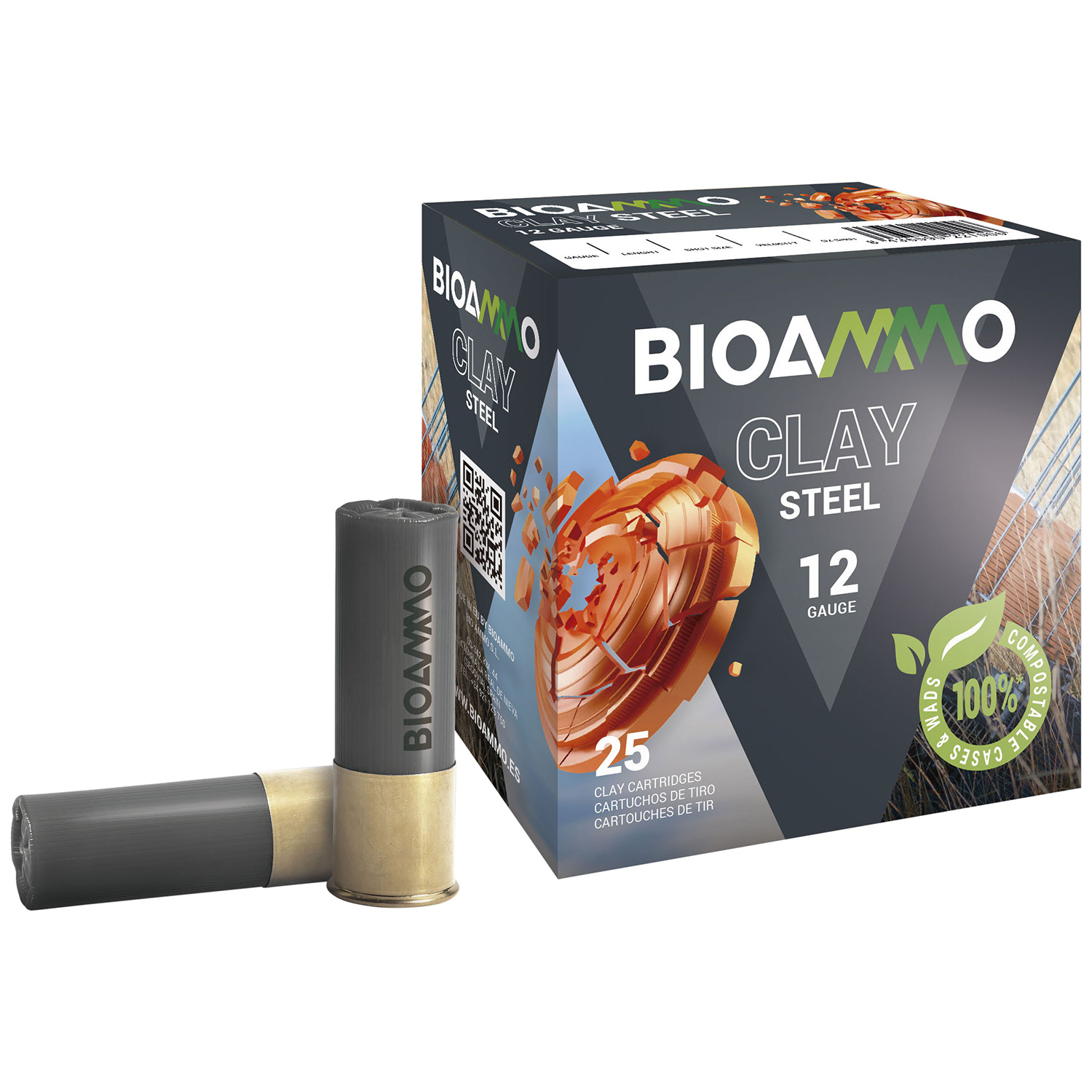 Bioammo 12GA 7/8 Oz 7 Steel Target Ammo 25 Rd/box