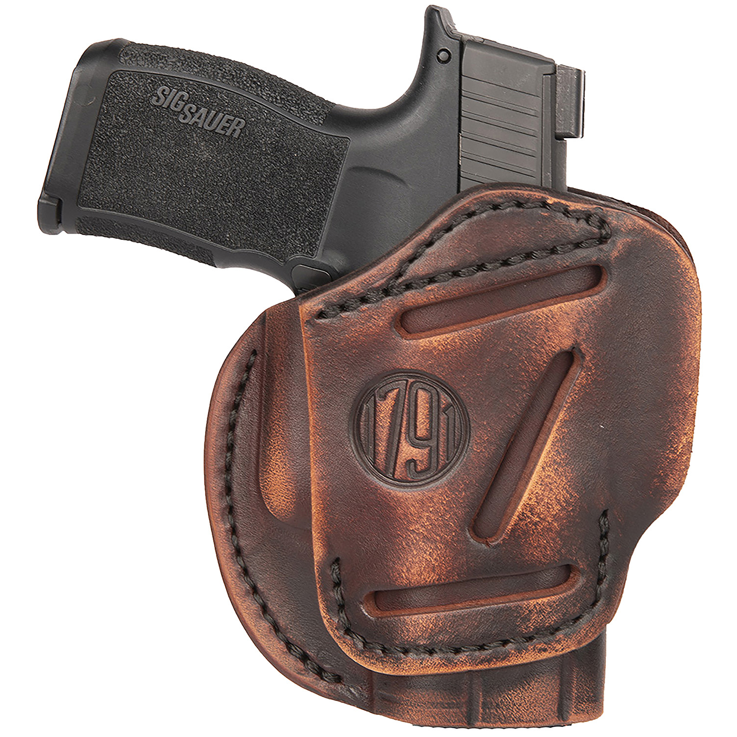 1791 Gunleather 3-WAY Vintage Leather Holster for Glock 42/LCP/BODYGUARD