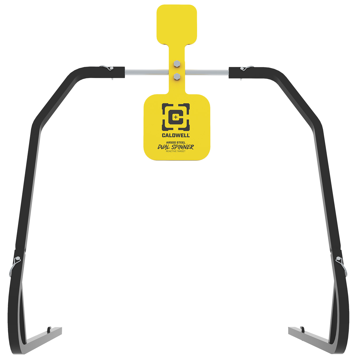 Caldwell AR500 Dual Spinner Target 5 & 8 Plates Yellow