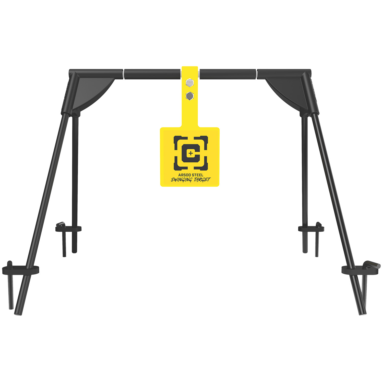 Caldwell AR500 Swinging Target Black/yellow