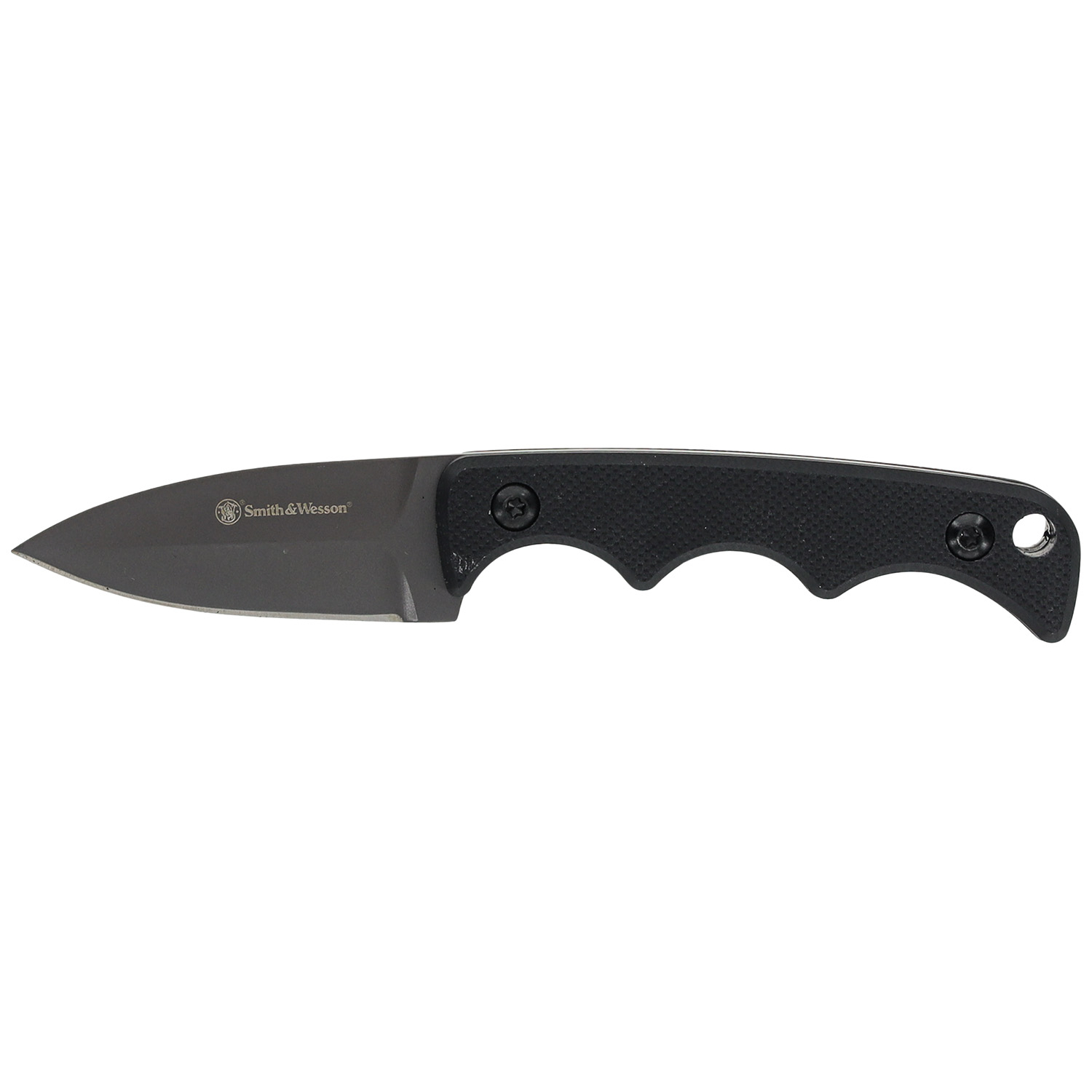 Smith & Wesson H.r.t. Spear Point Neck Knife - Black G10