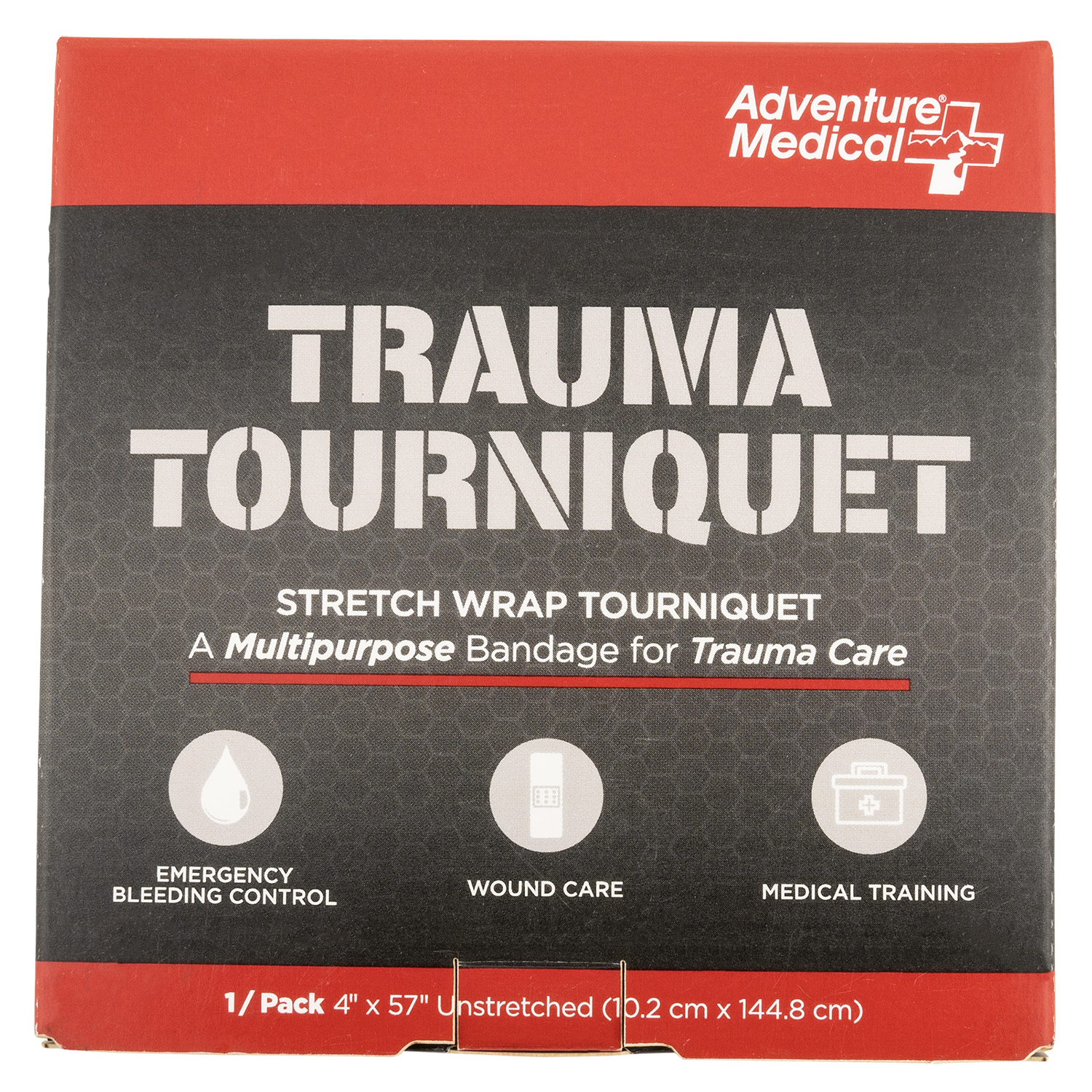 Adventure Medical 20640017 Trauma Tourniquet - Black, 4 X 57