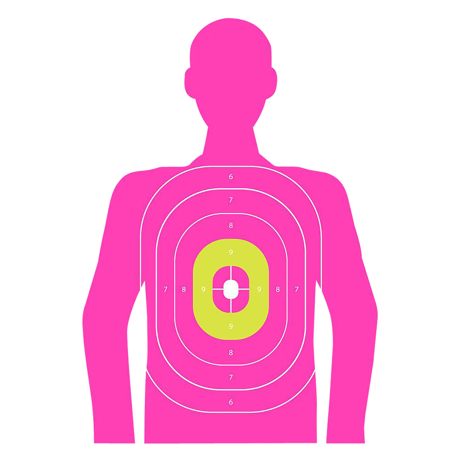 Allen 15653 Ez Aim Target 23X35 in the Pink Silhouette 3PK