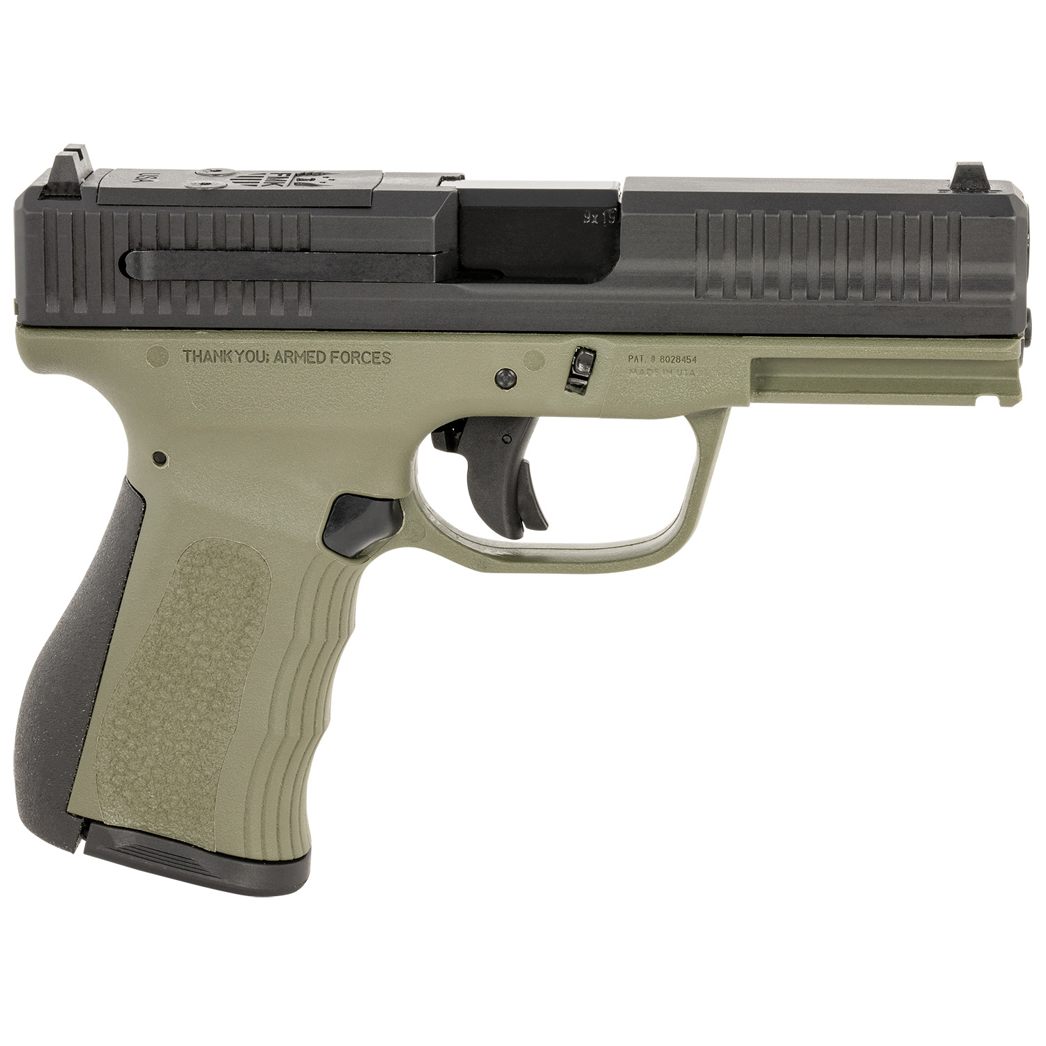Fmk G3 Mach 9 9MM 14+1 Optics Ready Od Green