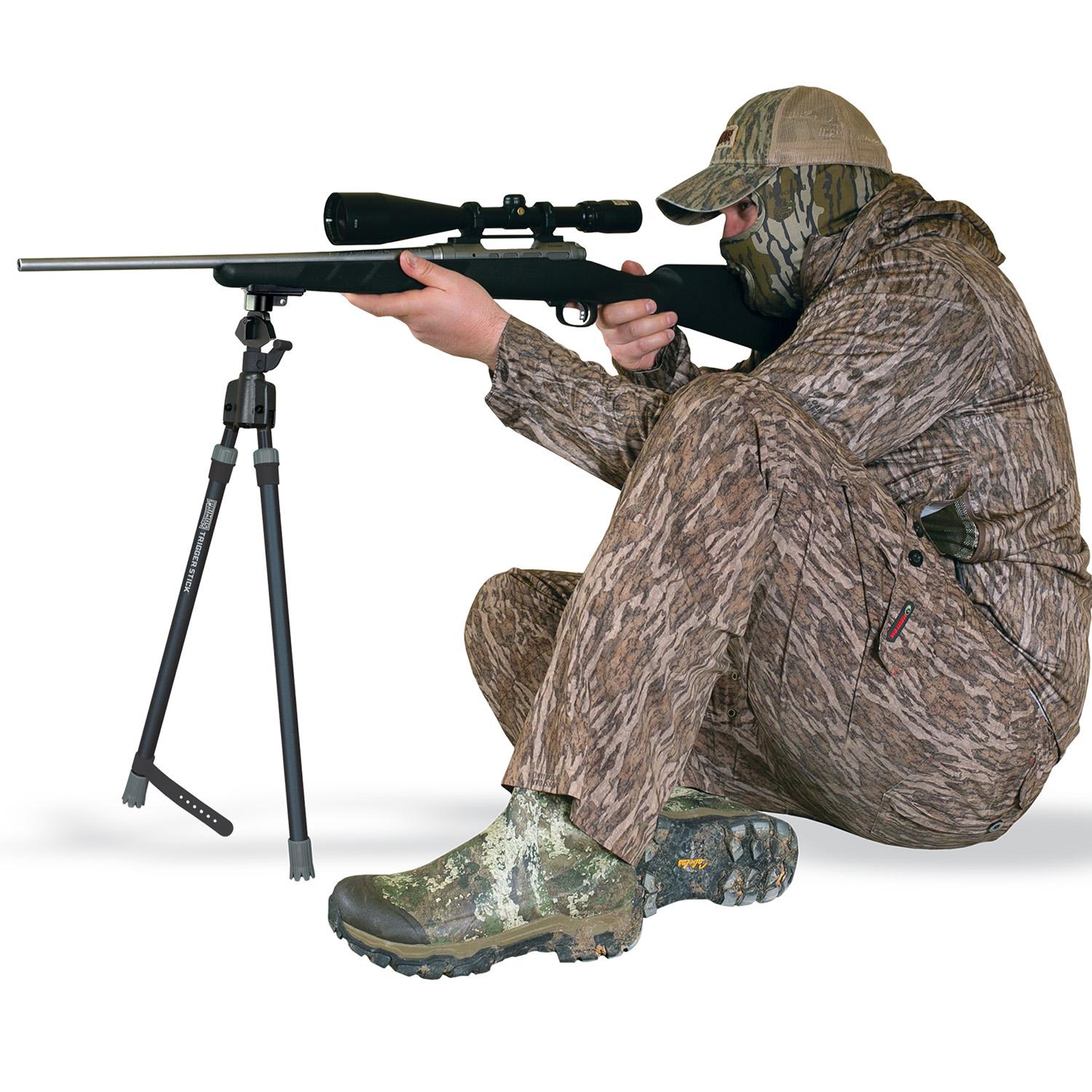 Primos Trigger Stick Gun Mounted Bipod Medium 21.50-40 Black - Image 2
