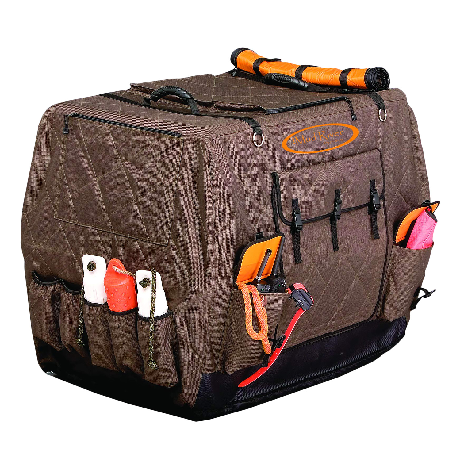 Mud River MRM1414 Dixie Insulated Kennel Cover Medium Brown - Image 2