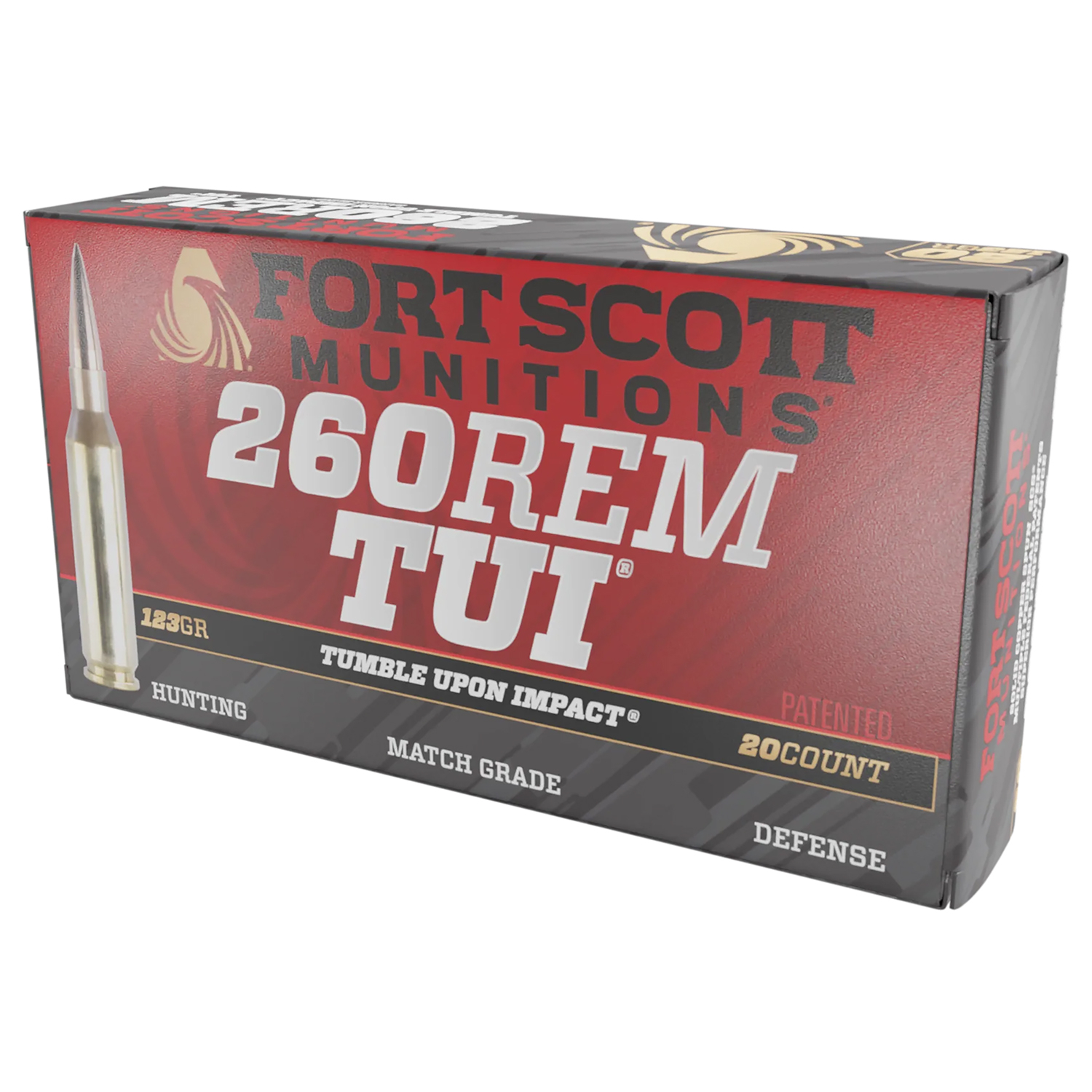 Fort Scott Munitions 260 Rem 123GR Tui Brass Case 20-RD