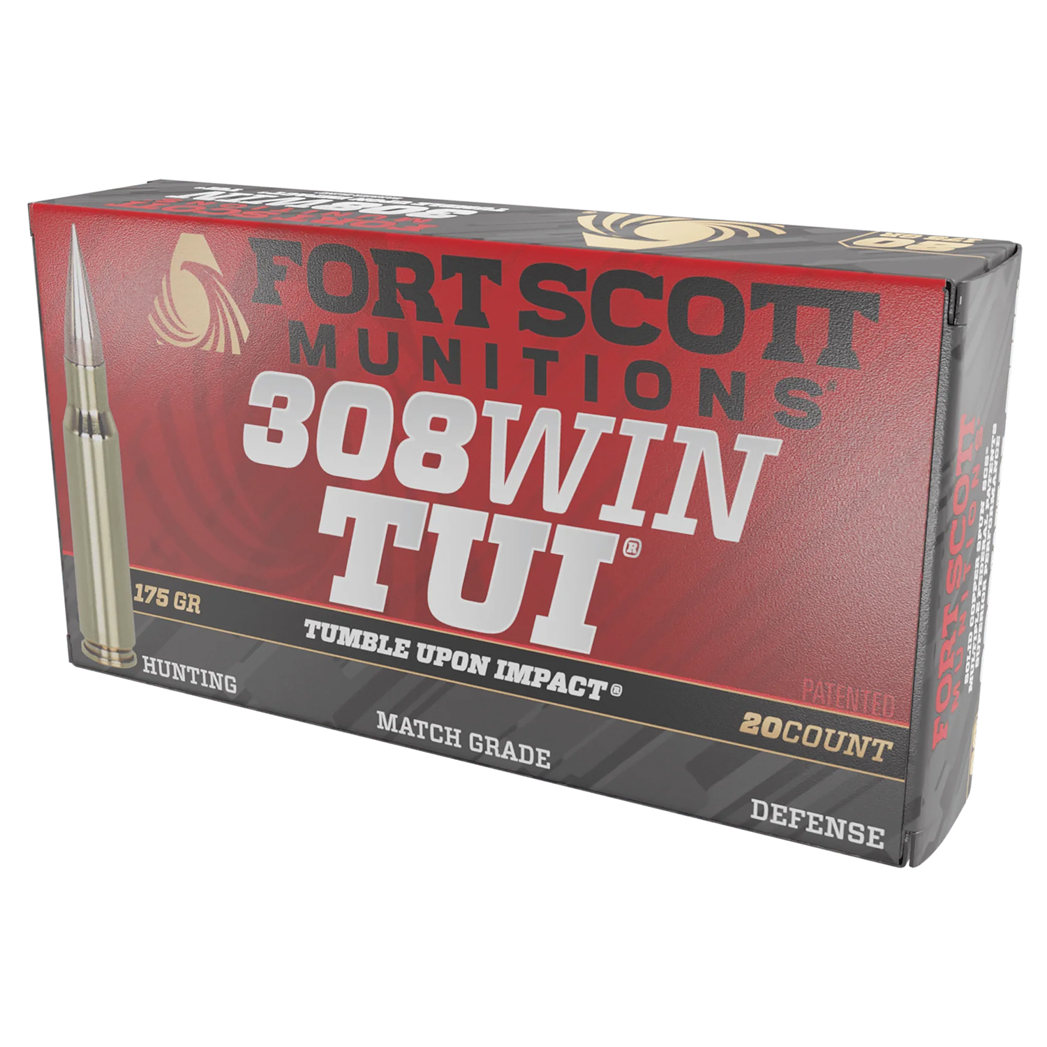 Fort Scott Munitions .308 Win 175GR Tui Ammo 20-RD 10 Boxes Per Case
