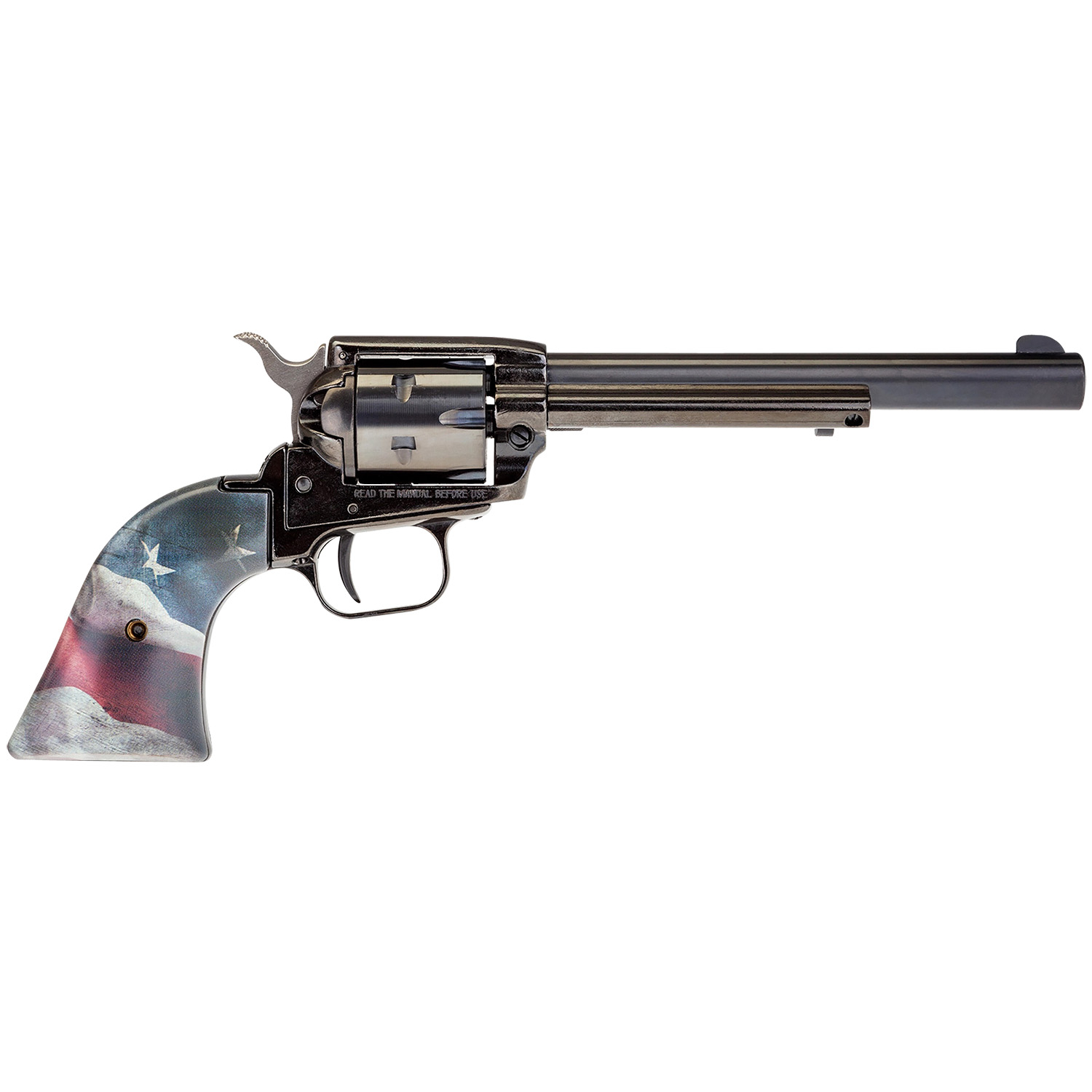 Heritage Rough Rider 22LR 6 Shot 6.5 Black Us Flag Grip