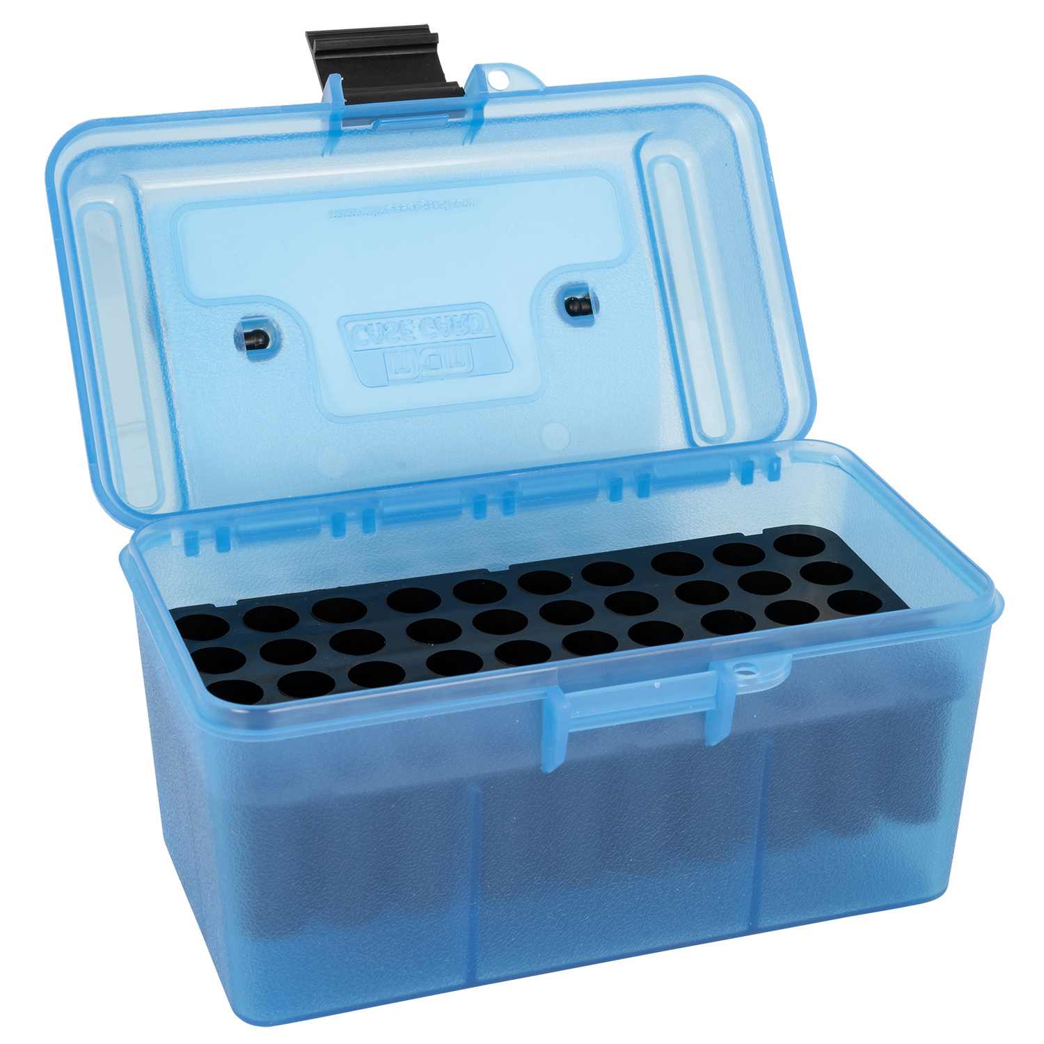 Mtm Case-gard H50RM24 Deluxe 50RD Clear Blue Ammo Box
