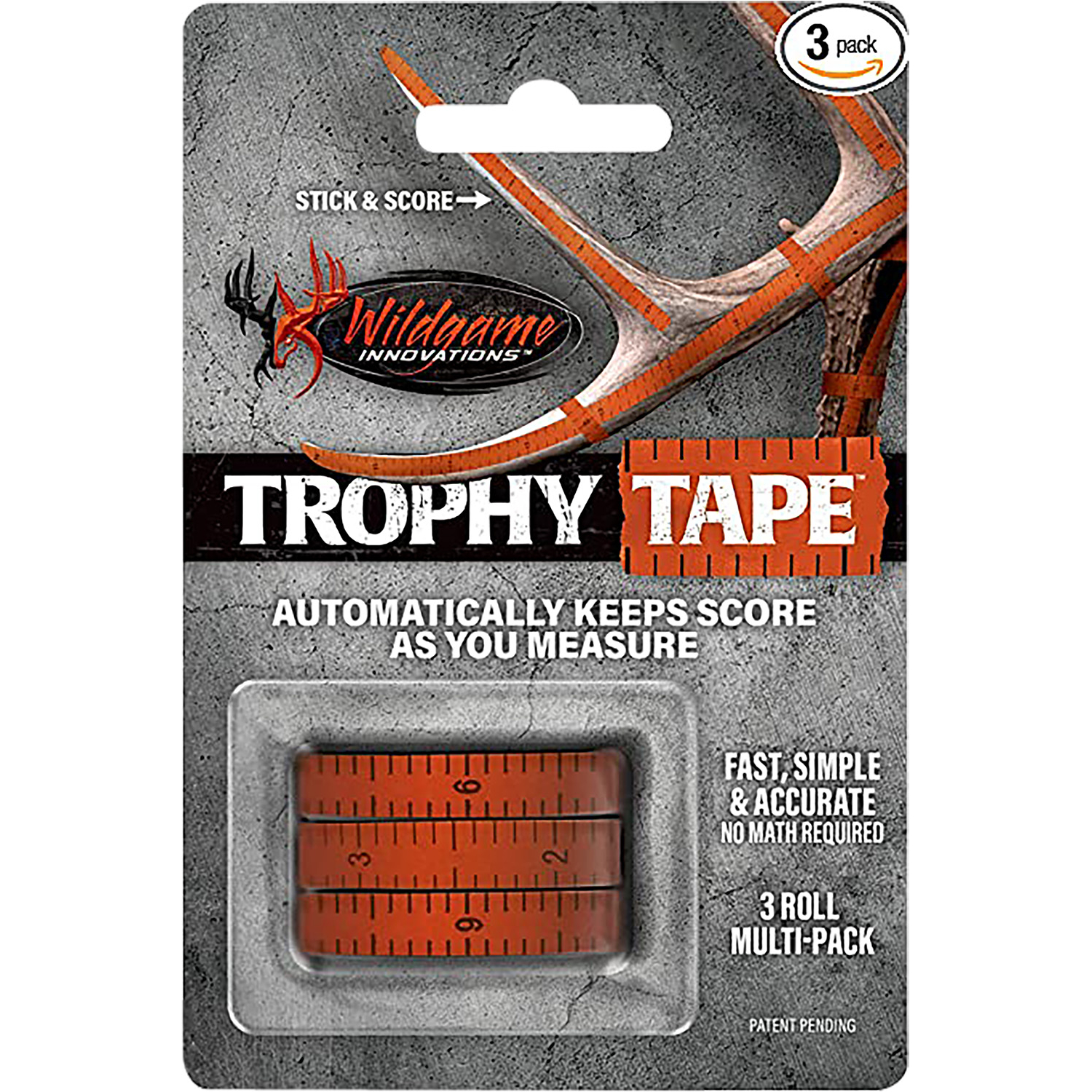 Wildgame Innovations Trophy Tape Orange 200 Long 3 Rolls