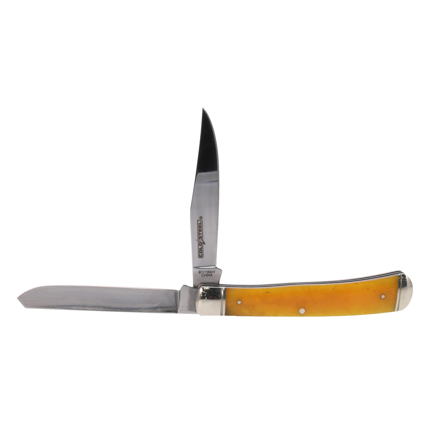 Cold Steel Trapper Folding Knife 3 Yellow Bone Handle