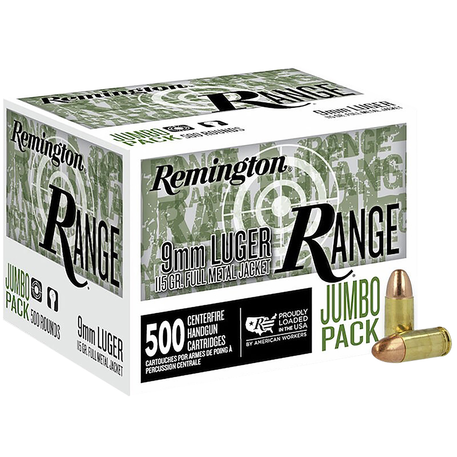 Rem R27779 9MM 115GR Full Metal Jacket 500 Rounds