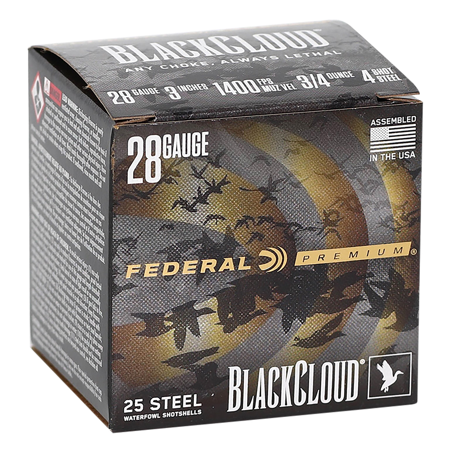 Federal Black Cloud 28GA 3 In. 3/4 Oz. 4 Shot 25 Rd.