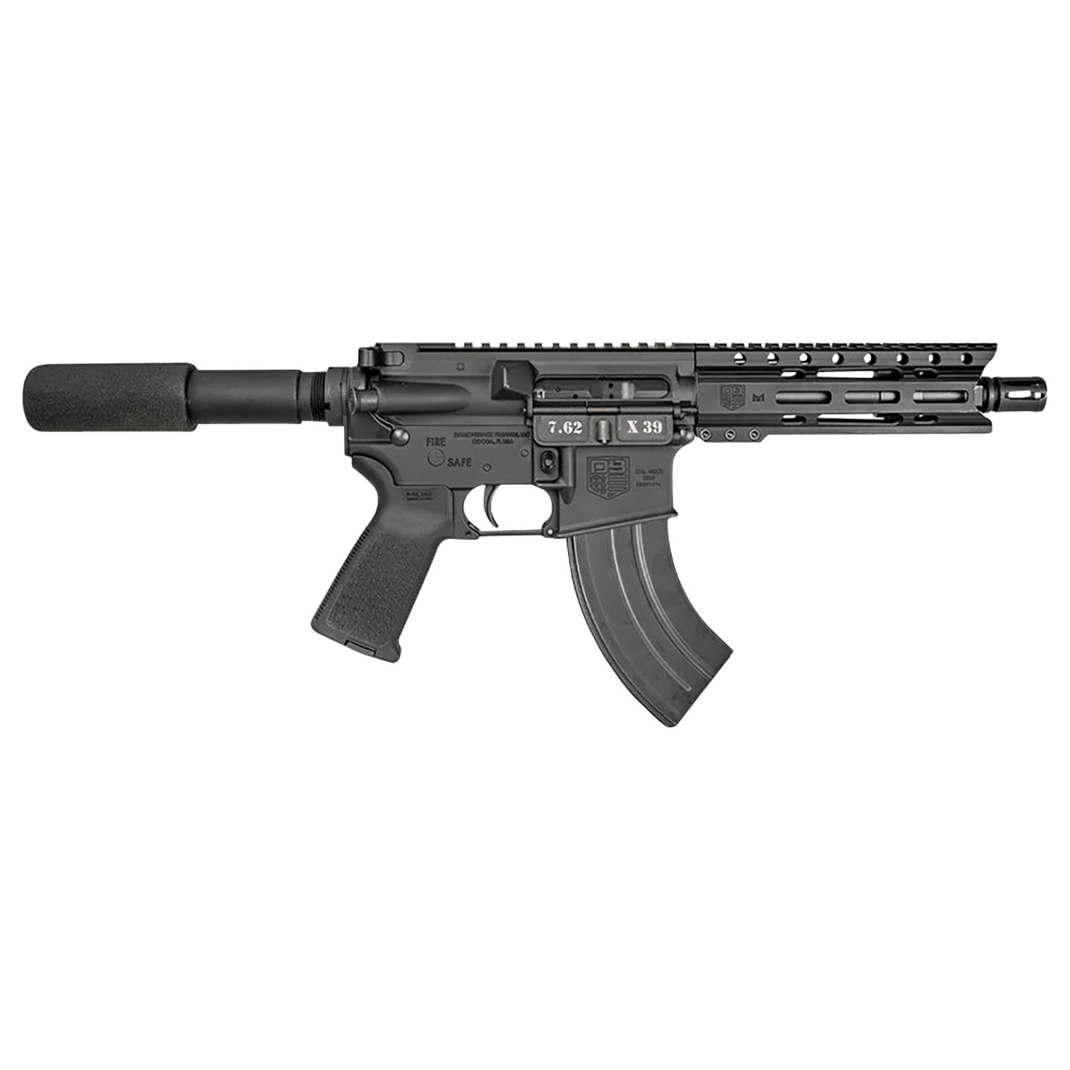 Diamondback DB1912O001 7.62X39MM DB15 28+1 Semi-auto Black
