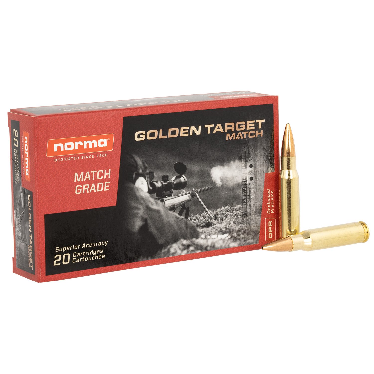 Norma Golden Target Match .308 Win 168GR Bthp 20 Rounds
