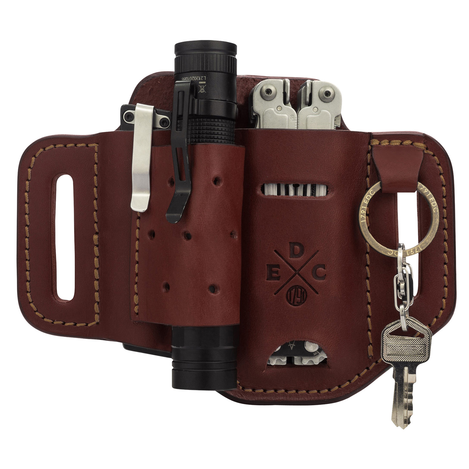 1791 Edc Heavy Duty Easy Slide Large Chestnut Leather