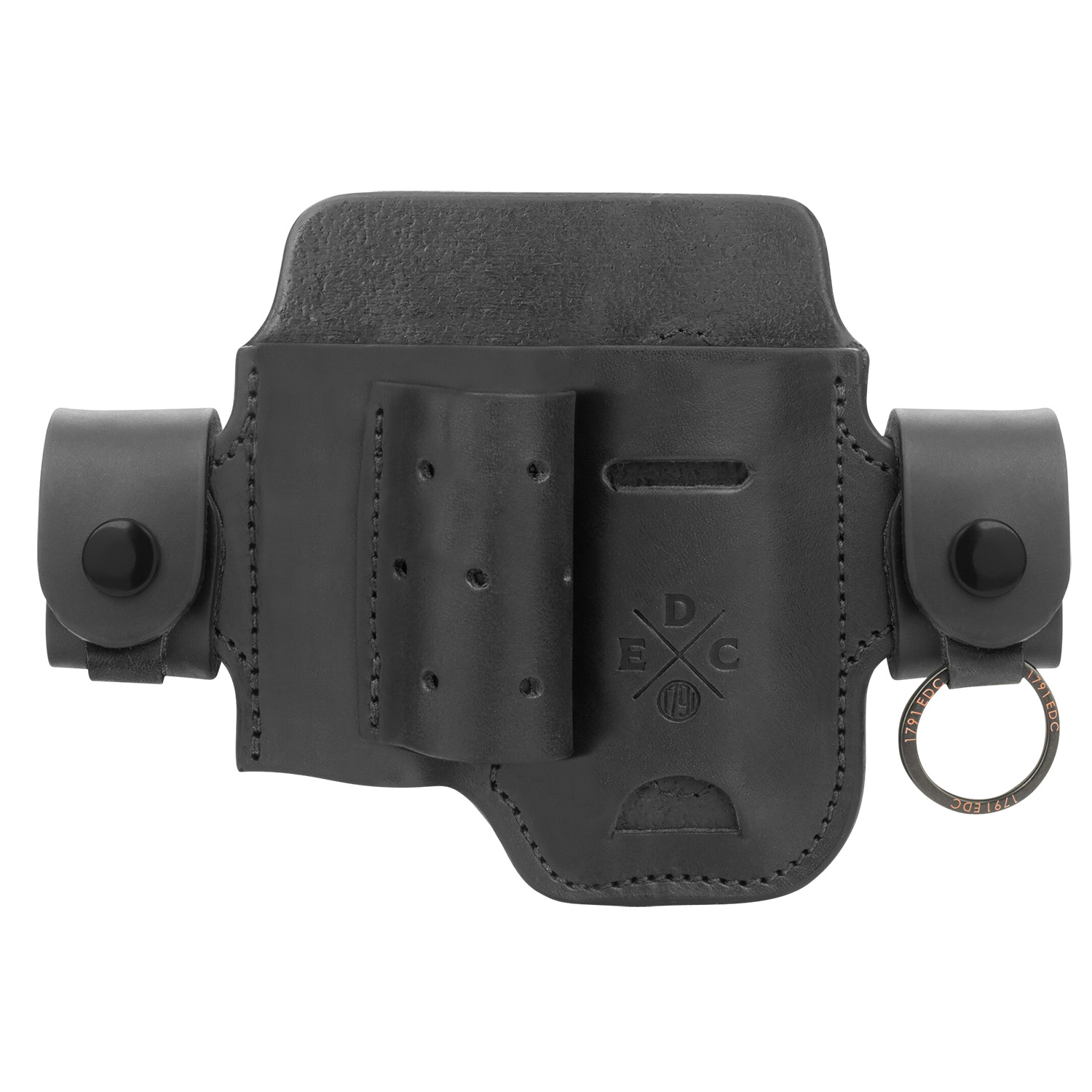 1791 Edc Heavy Duty Action Snap Large Black Leather