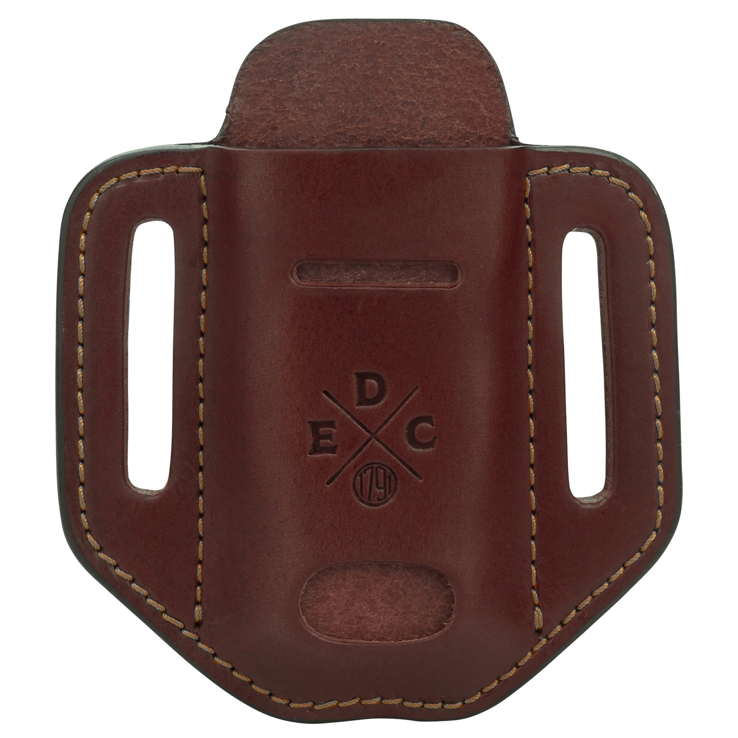 1791 Edc Heavy Duty Easy Slide Solo Holster - Chestnut Leather