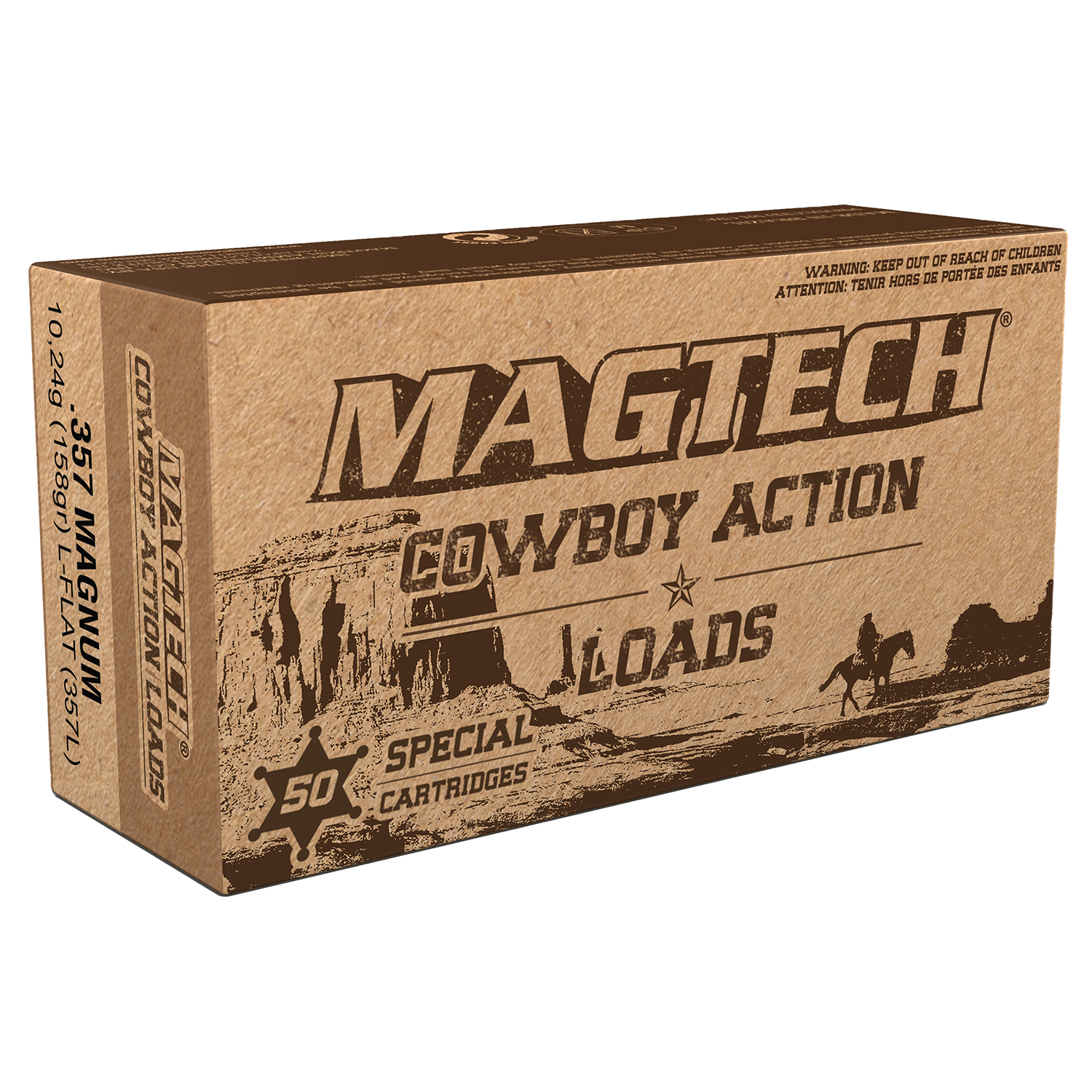 Magtech 357 Mag 158 Gr Lfn 50-RD - 20 Boxes Per Case