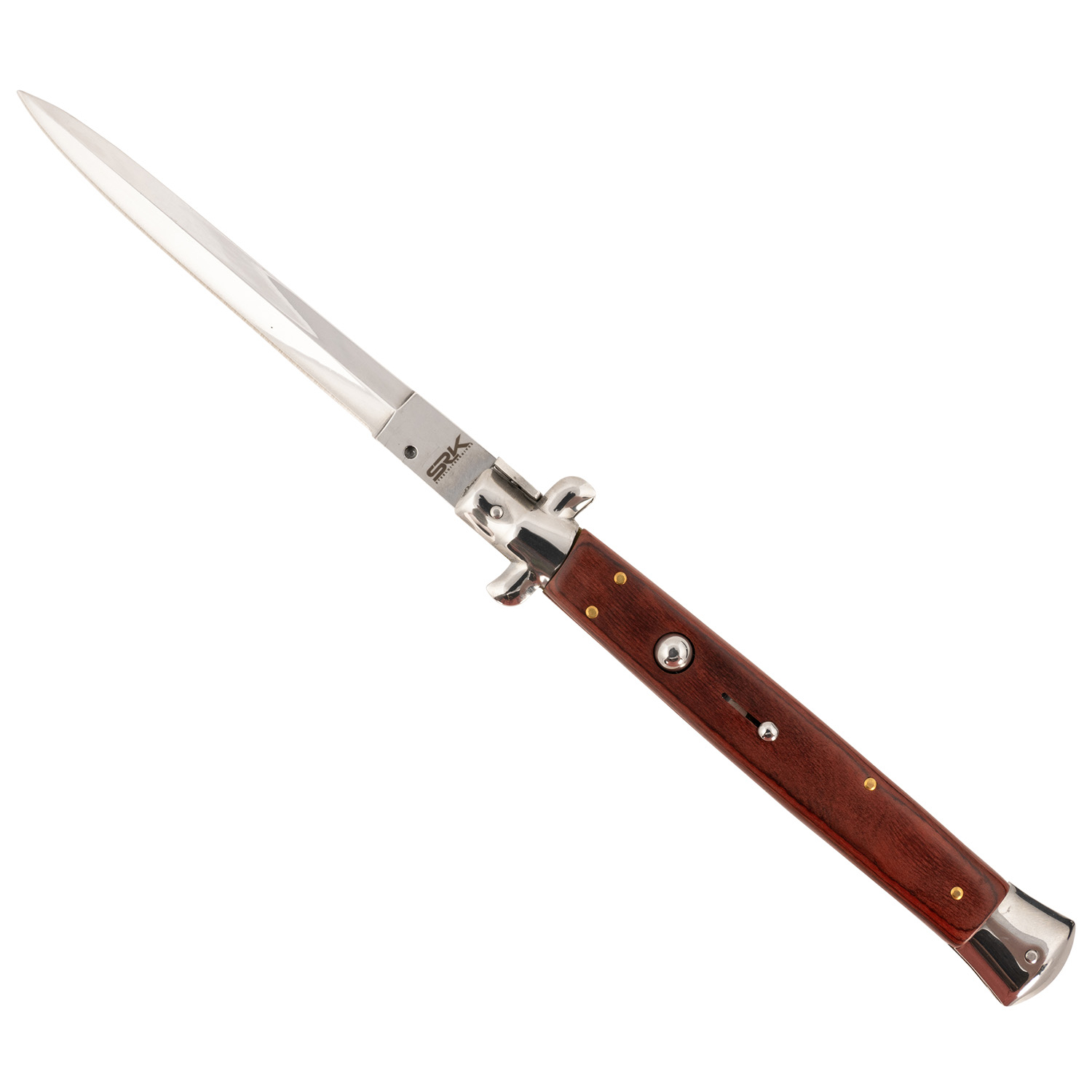Steel River Knives Spartan 6 Italian Dagger Red Wood Side Open