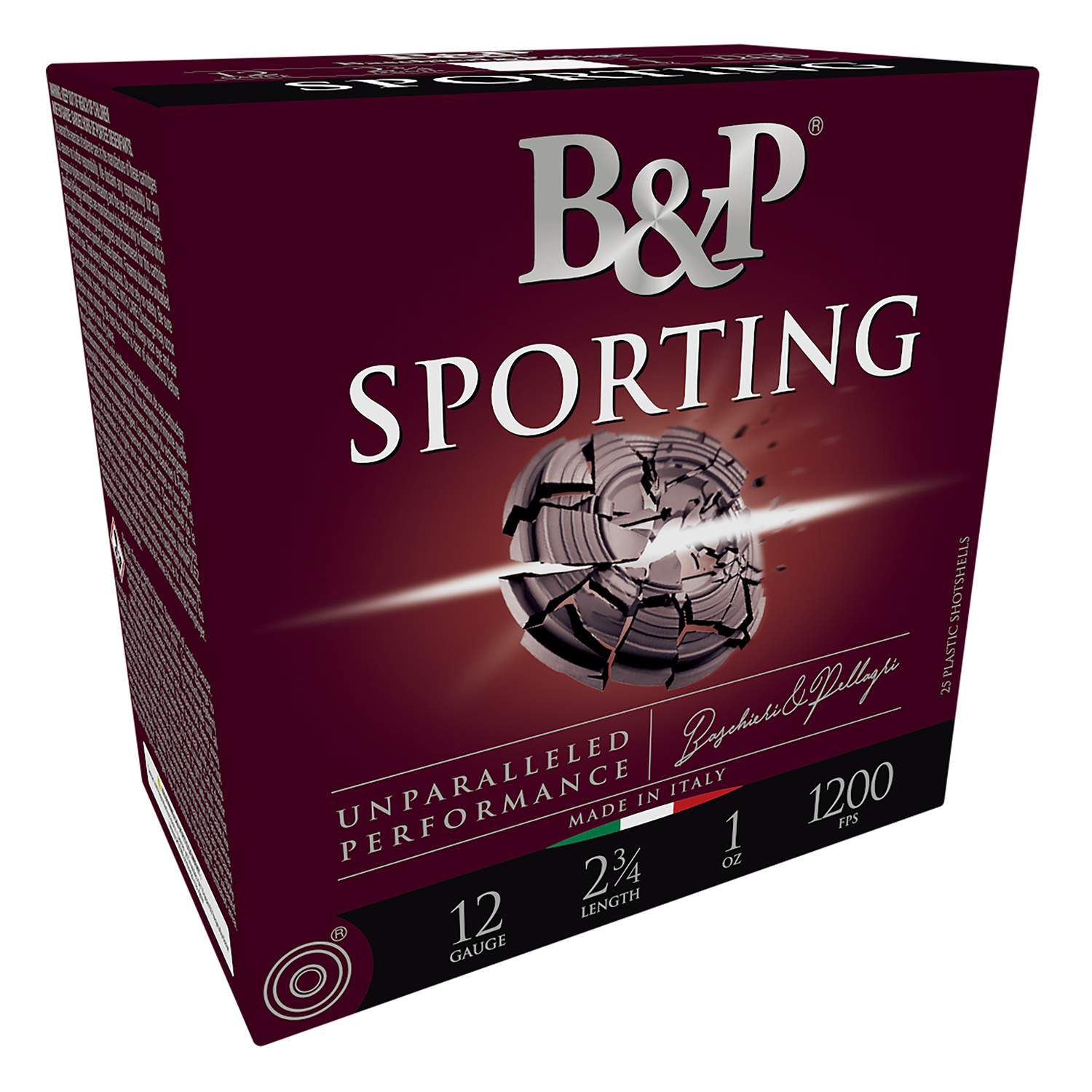 B&p 12B1SCL7 Sporting Clay 12 Gauge 2.75 1OZ 7.5 Shot 25/10