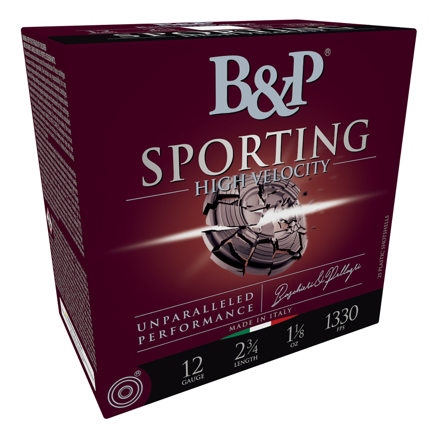 B&p 12B8SCH8 Sporting Clay 12 Gauge 2.75 1 1/8OZ 8 Shot
