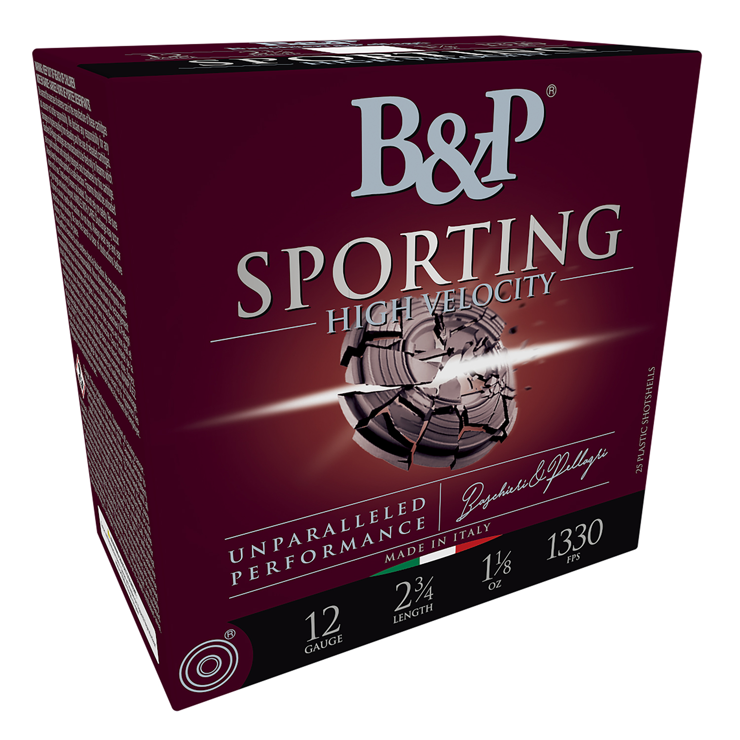 B&p Sporting Clay Ammo 12GA 2.75 1 1/8OZ 7.5 Shot 25RD/10 Box Case