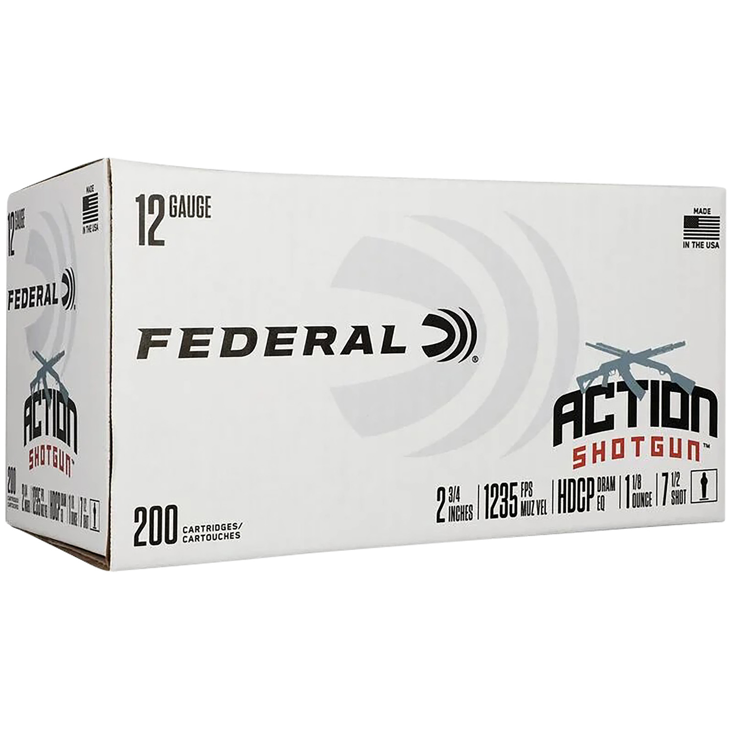 Federal AS12H75 Action Shotgun 12 Gauge 200 Rounds