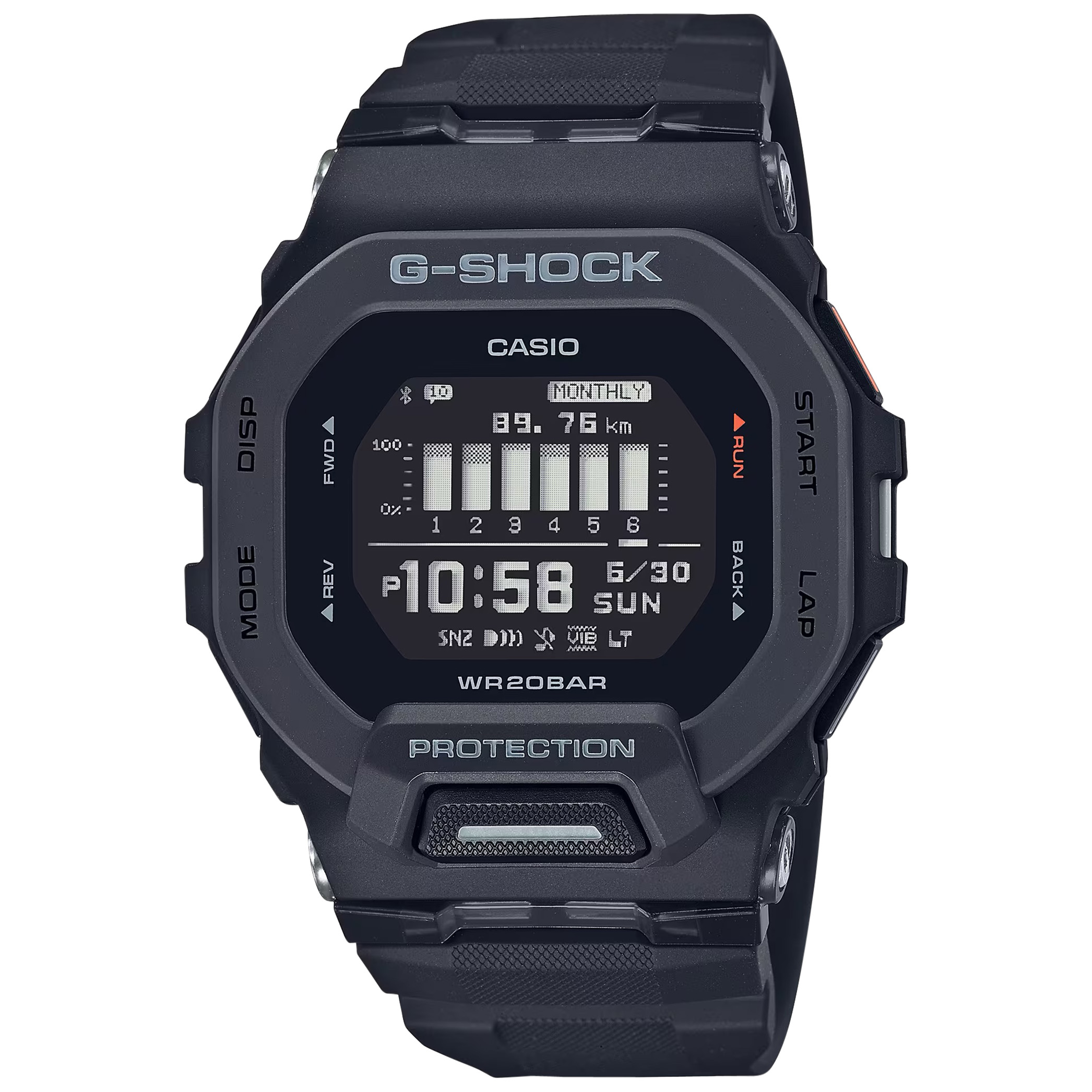 Gshock GBD2001 Tactical Move Step Tracker Black 145-215MM
