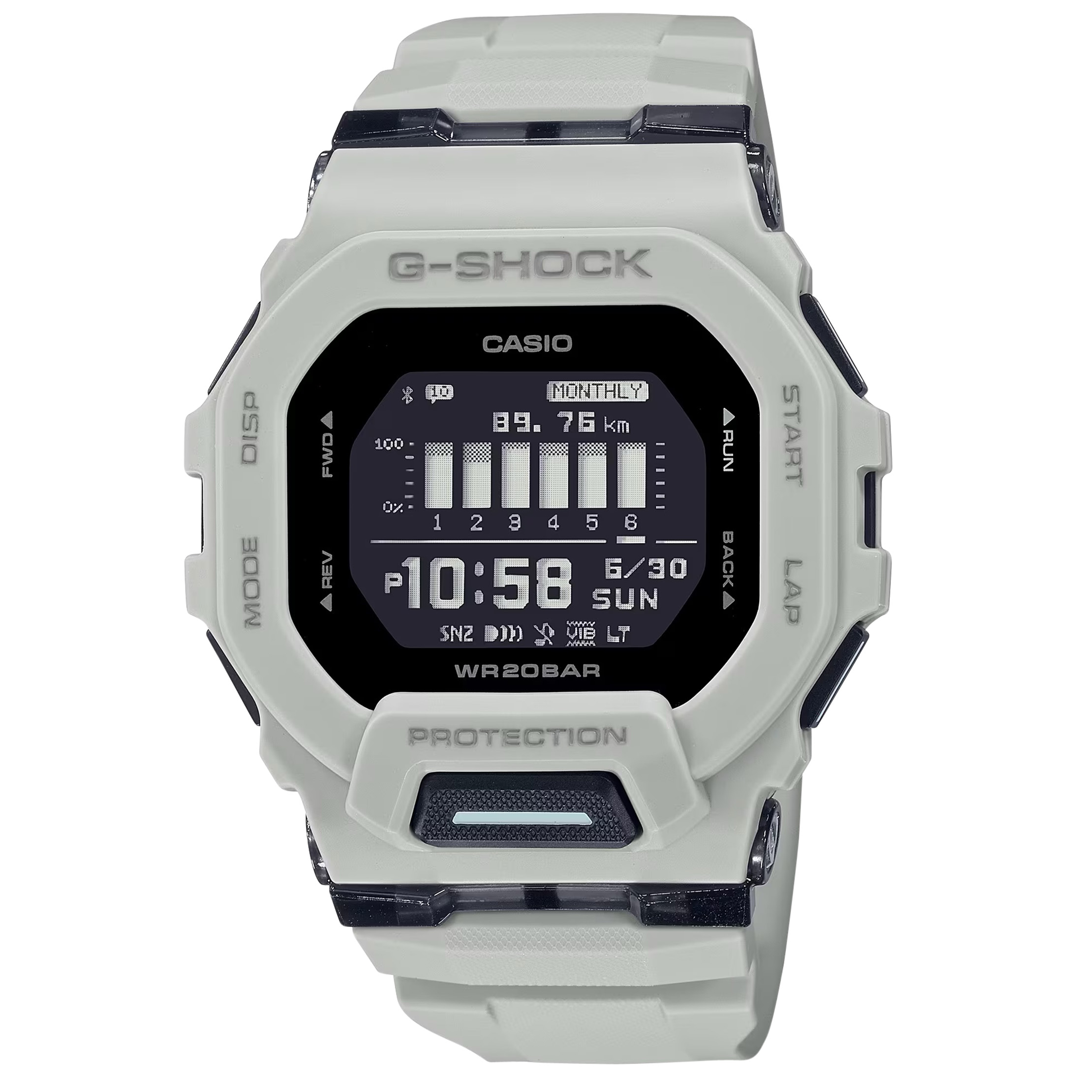 Gshock GBD200UU9 Tactical Move Step Tracker White 145-215MM