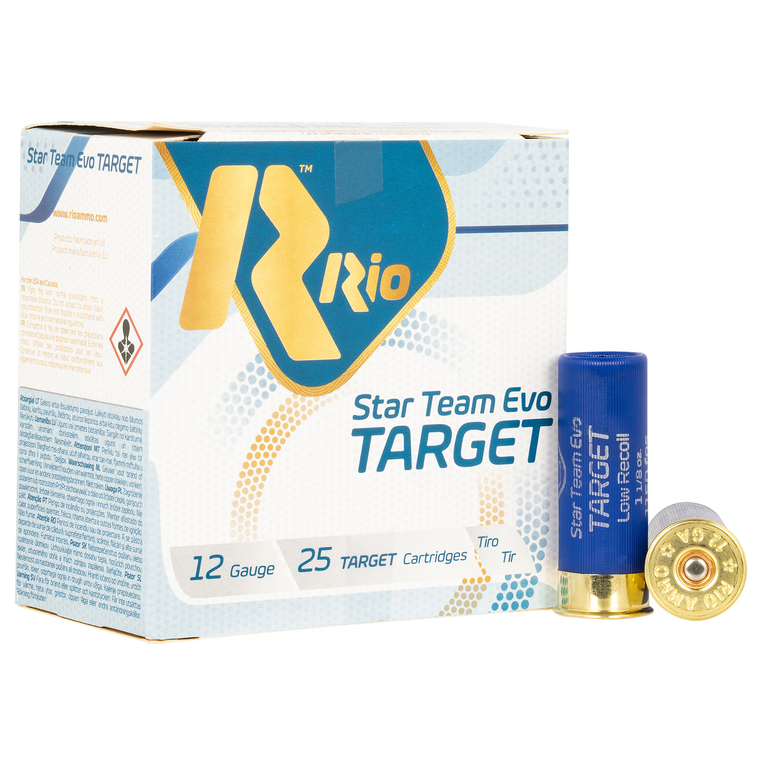 Rio Star Team Target 12GA 2.75 1 1/8OZ 7.5 Shot 25 Per Box