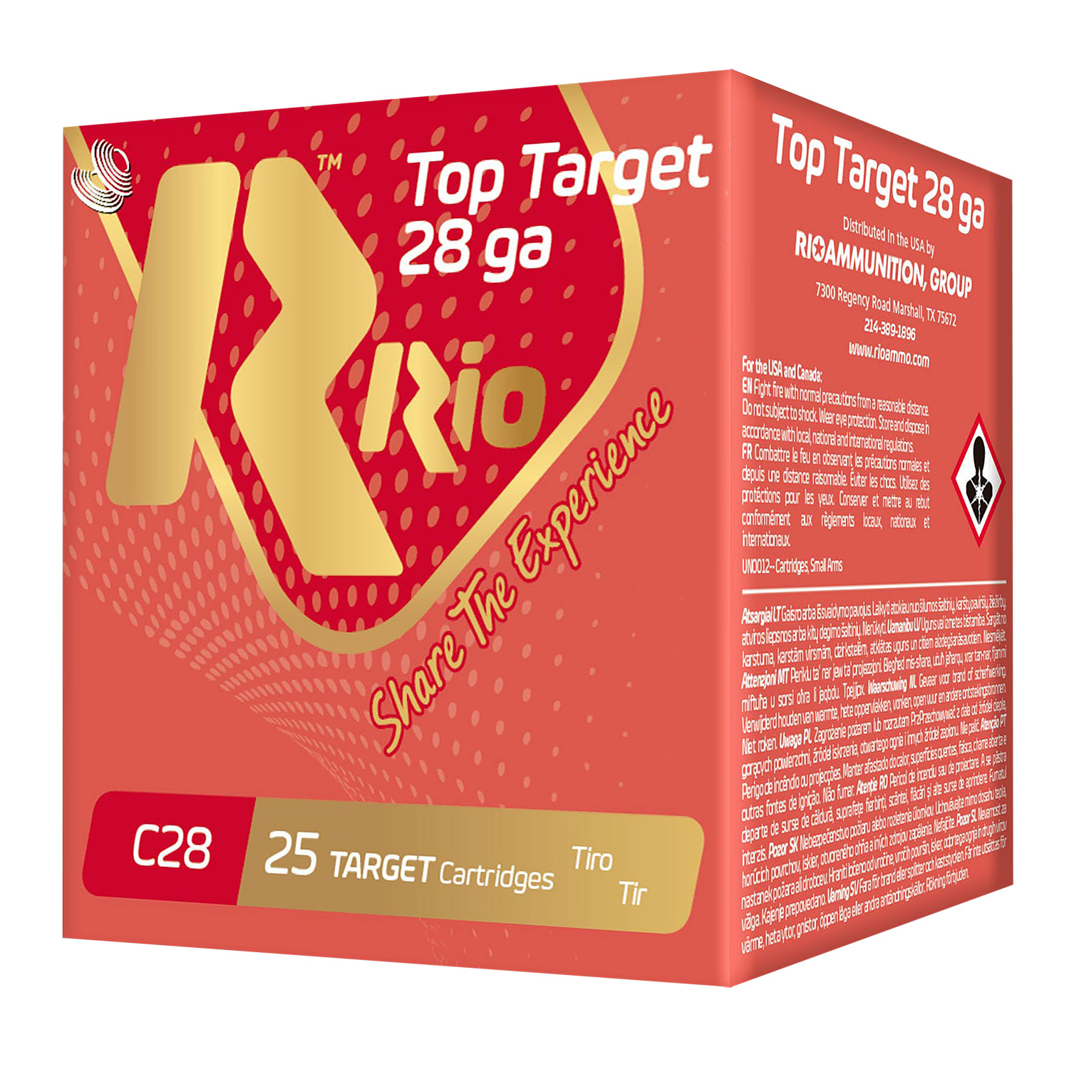 Rio RC289 Top Target 28 Gauge 2.75 3/4 Oz 9 Shot 25/10