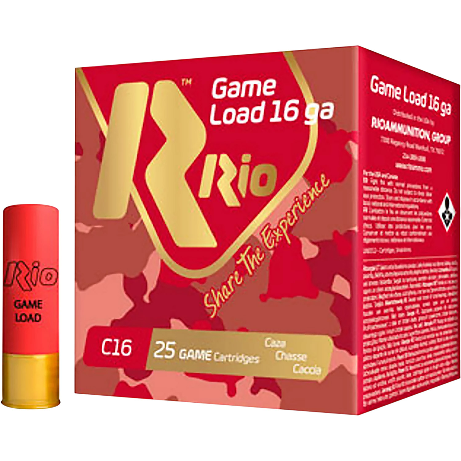 Rio RCHV168 Game Load 16 Gauge 2.75 1 1/8 Oz 8 Shot