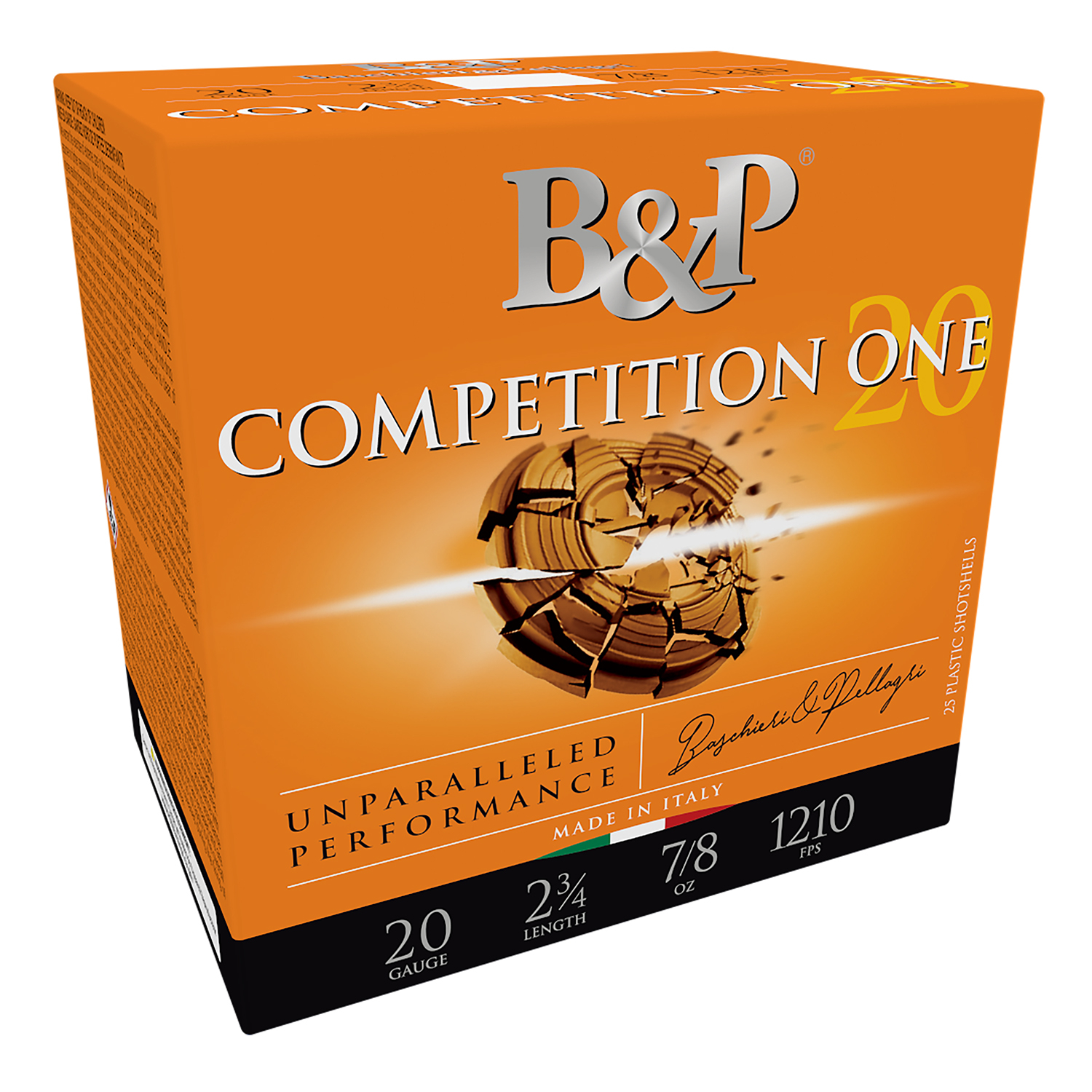 B&p Competition One 20GA 2 3/4 7/8OZ 8 Shot 25RD/10 Case