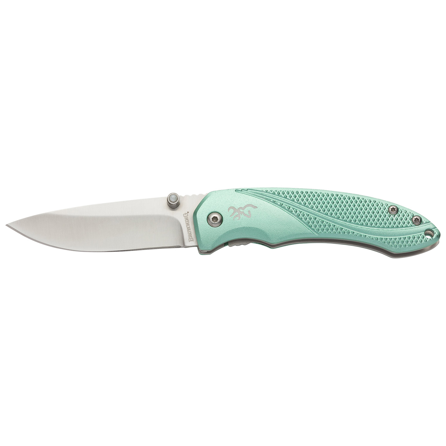 Browning Allure 2.88 Folding Drop Point Knife - Mint Green